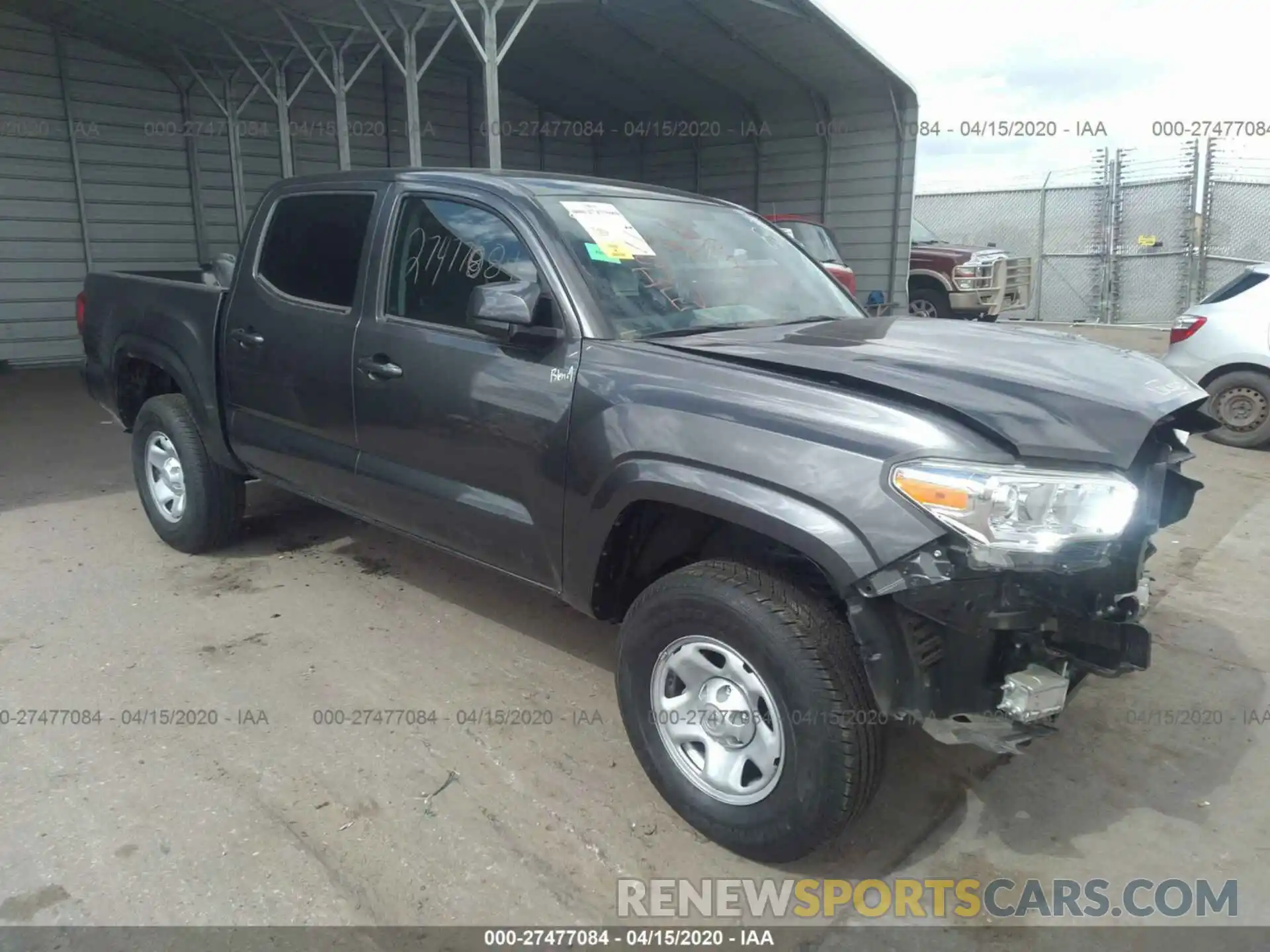 1 Photograph of a damaged car 3TMCZ5AN4KM278880 TOYOTA TACOMA 2019