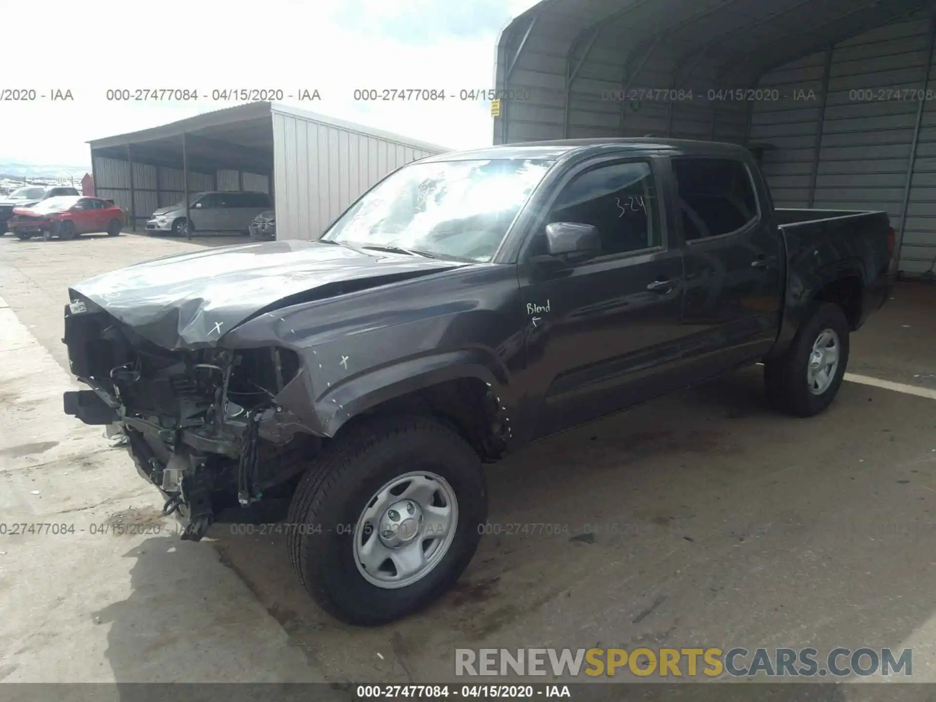 2 Photograph of a damaged car 3TMCZ5AN4KM278880 TOYOTA TACOMA 2019