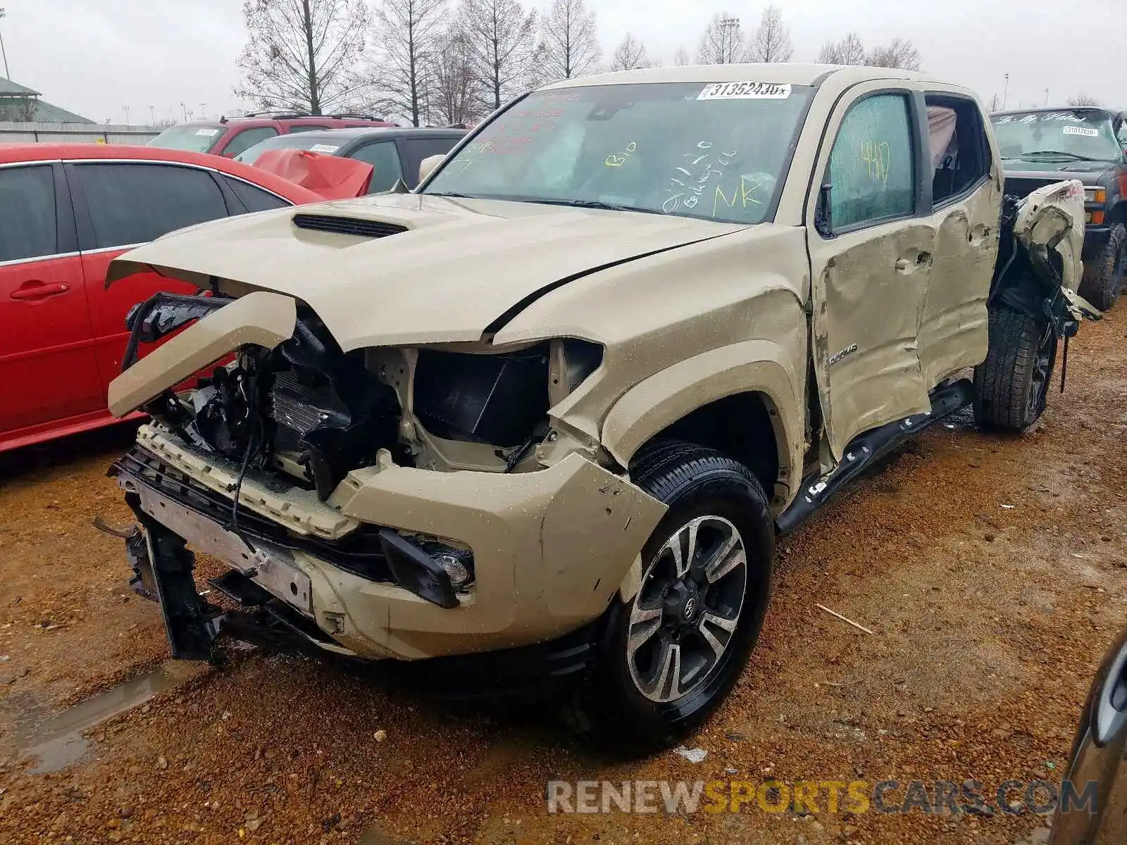 2 Photograph of a damaged car 3TMCZ5AN4KM280550 TOYOTA TACOMA 2019