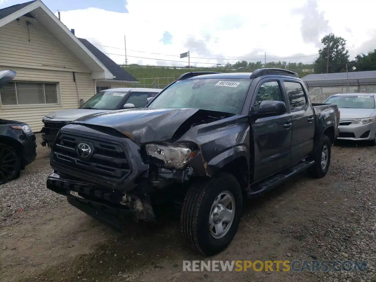 2 Photograph of a damaged car 3TMCZ5AN4KM283769 TOYOTA TACOMA 2019