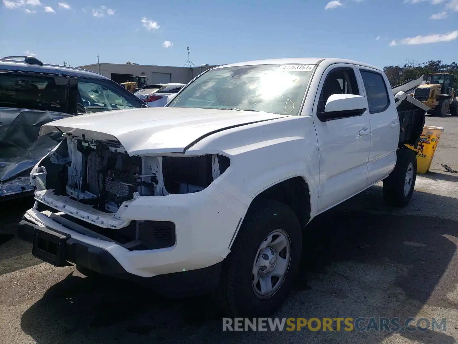 2 Photograph of a damaged car 3TMCZ5AN4KM287109 TOYOTA TACOMA 2019