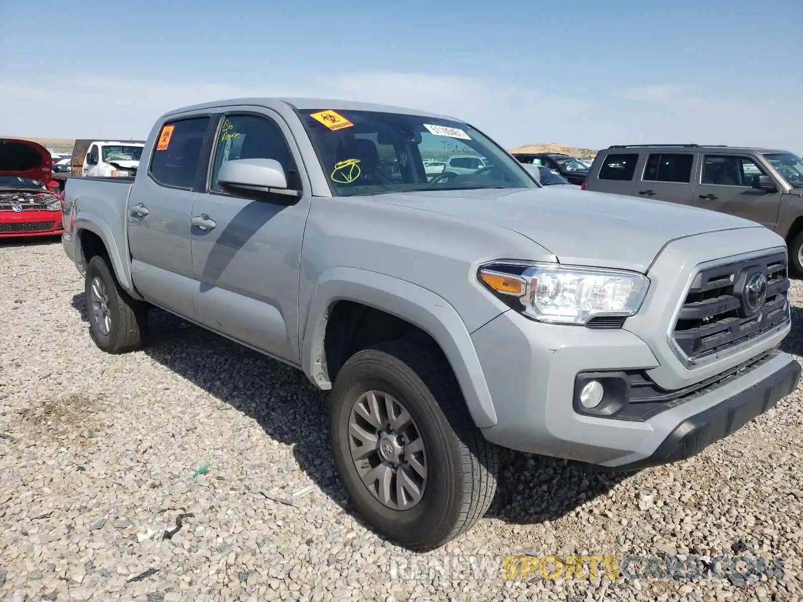 1 Photograph of a damaged car 3TMCZ5AN4KM287756 TOYOTA TACOMA 2019