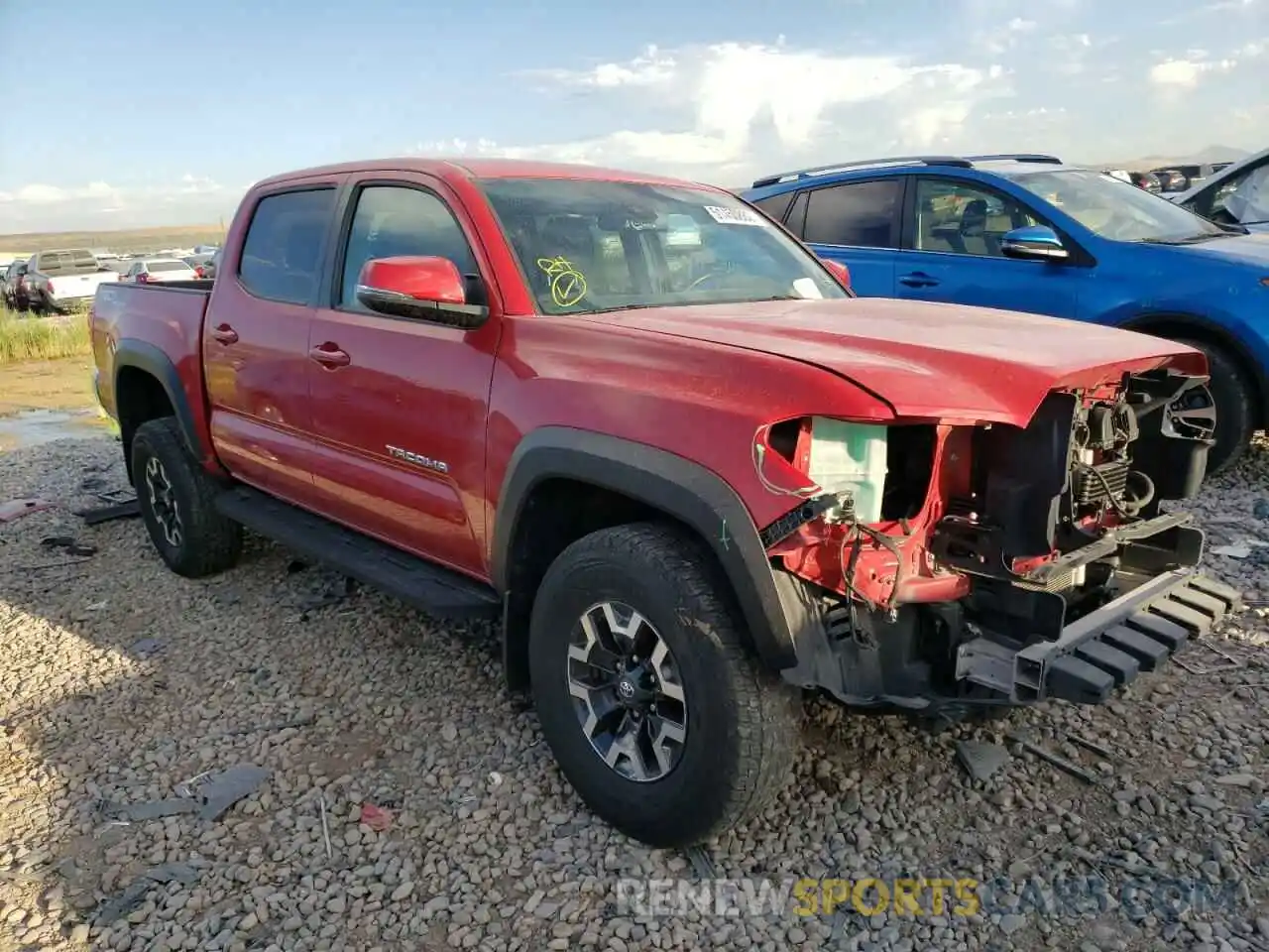 1 Photograph of a damaged car 3TMCZ5AN5KM194535 TOYOTA TACOMA 2019