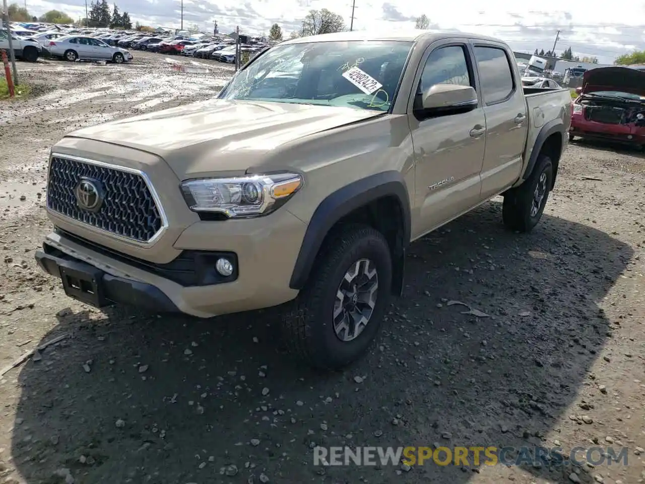 2 Photograph of a damaged car 3TMCZ5AN5KM197595 TOYOTA TACOMA 2019