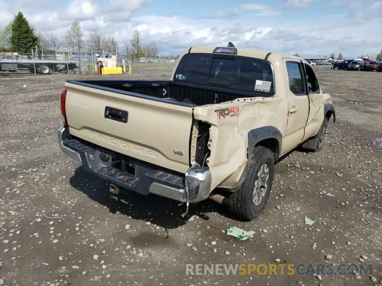 4 Photograph of a damaged car 3TMCZ5AN5KM197595 TOYOTA TACOMA 2019