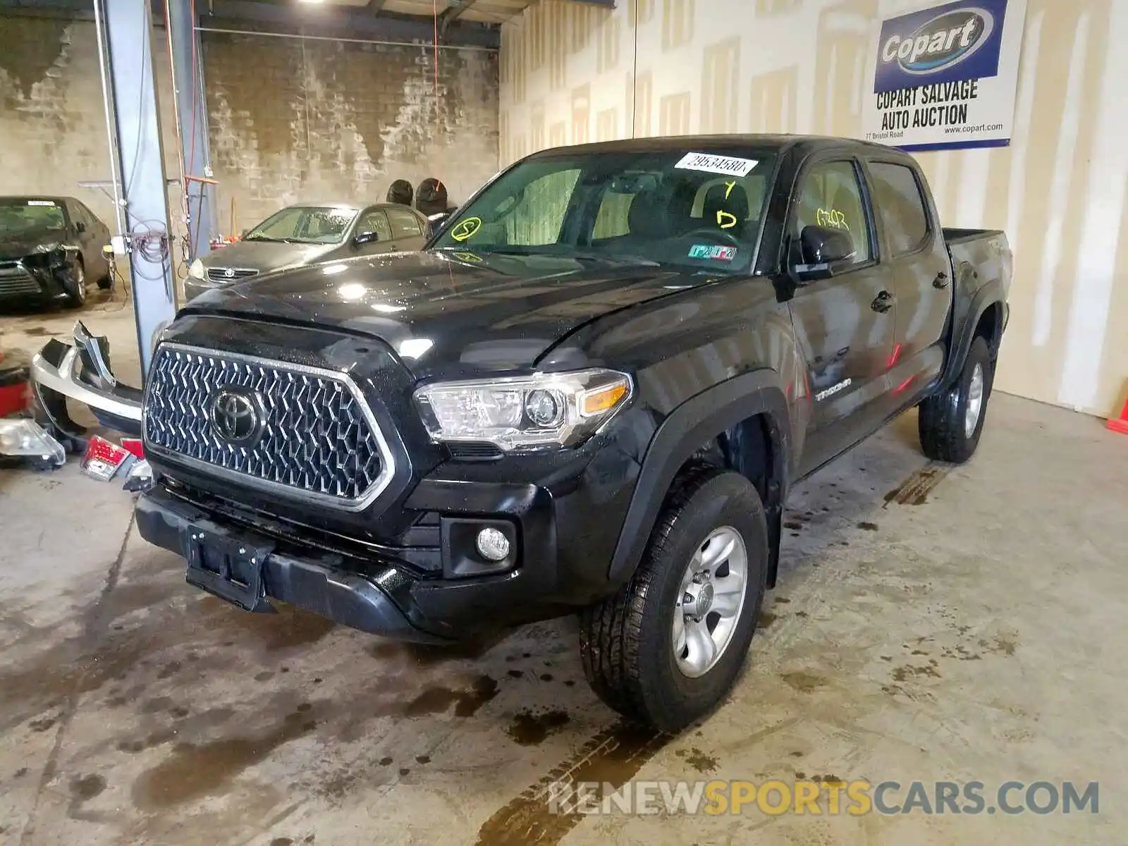 2 Photograph of a damaged car 3TMCZ5AN5KM198388 TOYOTA TACOMA 2019