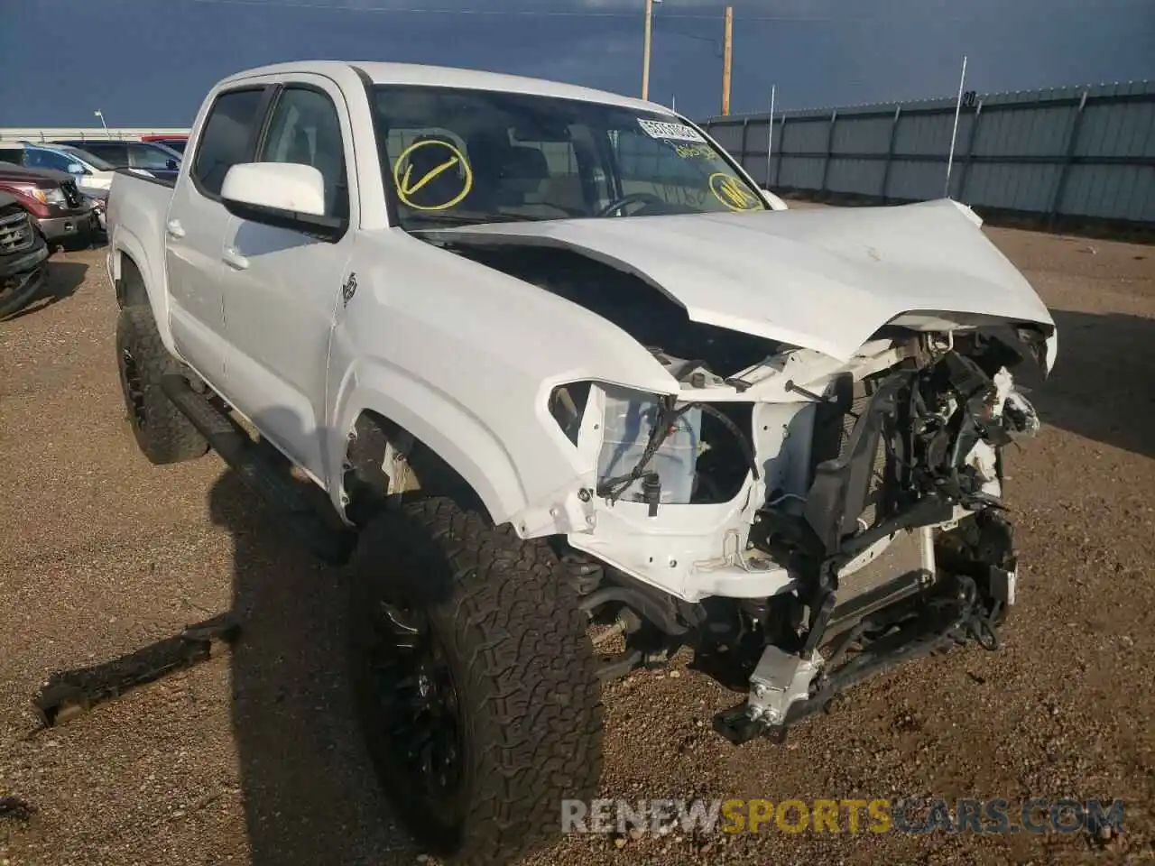 1 Photograph of a damaged car 3TMCZ5AN5KM205324 TOYOTA TACOMA 2019