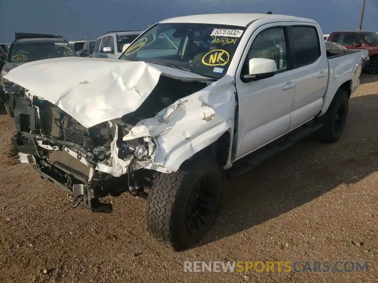 2 Photograph of a damaged car 3TMCZ5AN5KM205324 TOYOTA TACOMA 2019