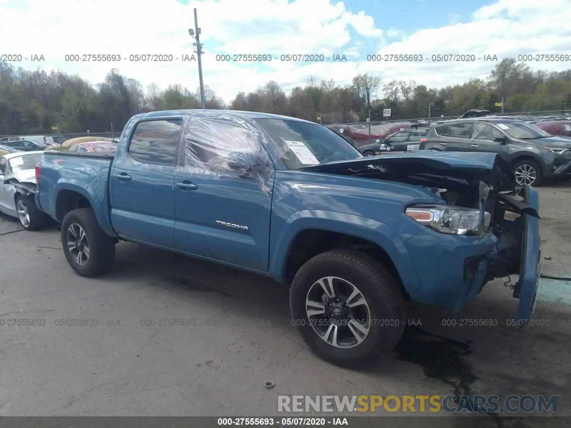 1 Photograph of a damaged car 3TMCZ5AN5KM206280 TOYOTA TACOMA 2019