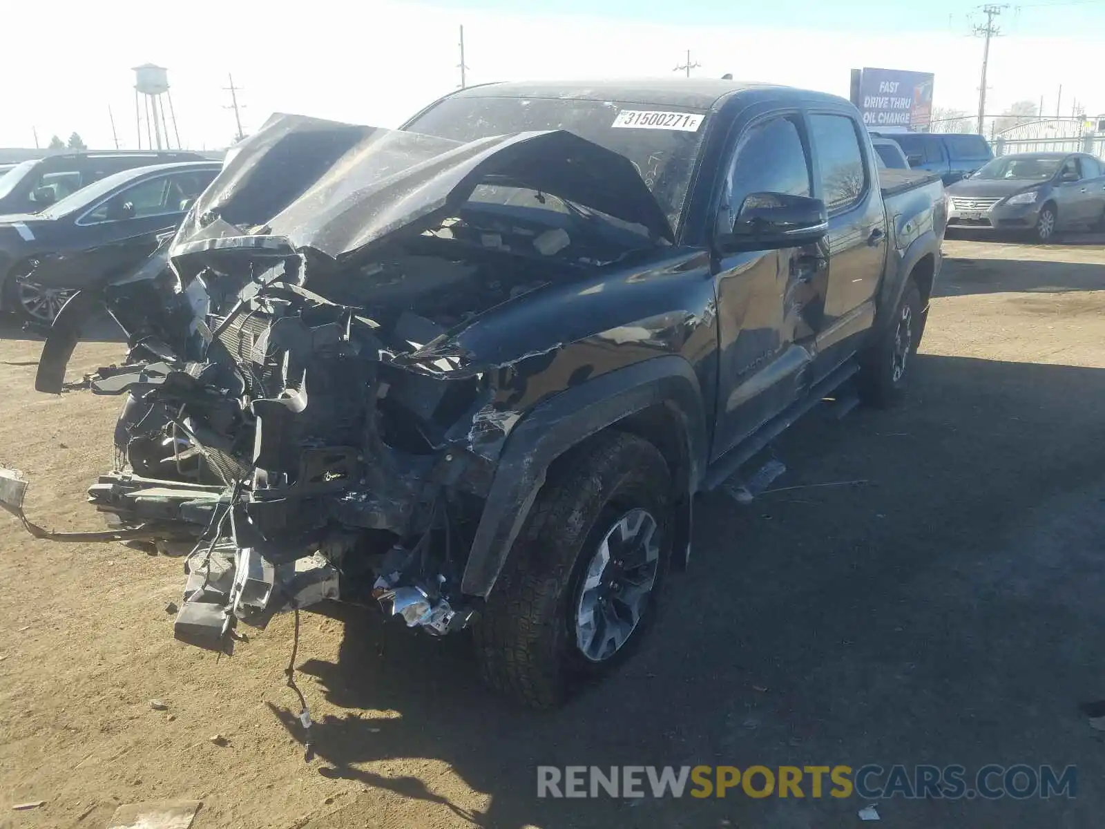 2 Photograph of a damaged car 3TMCZ5AN5KM206635 TOYOTA TACOMA 2019