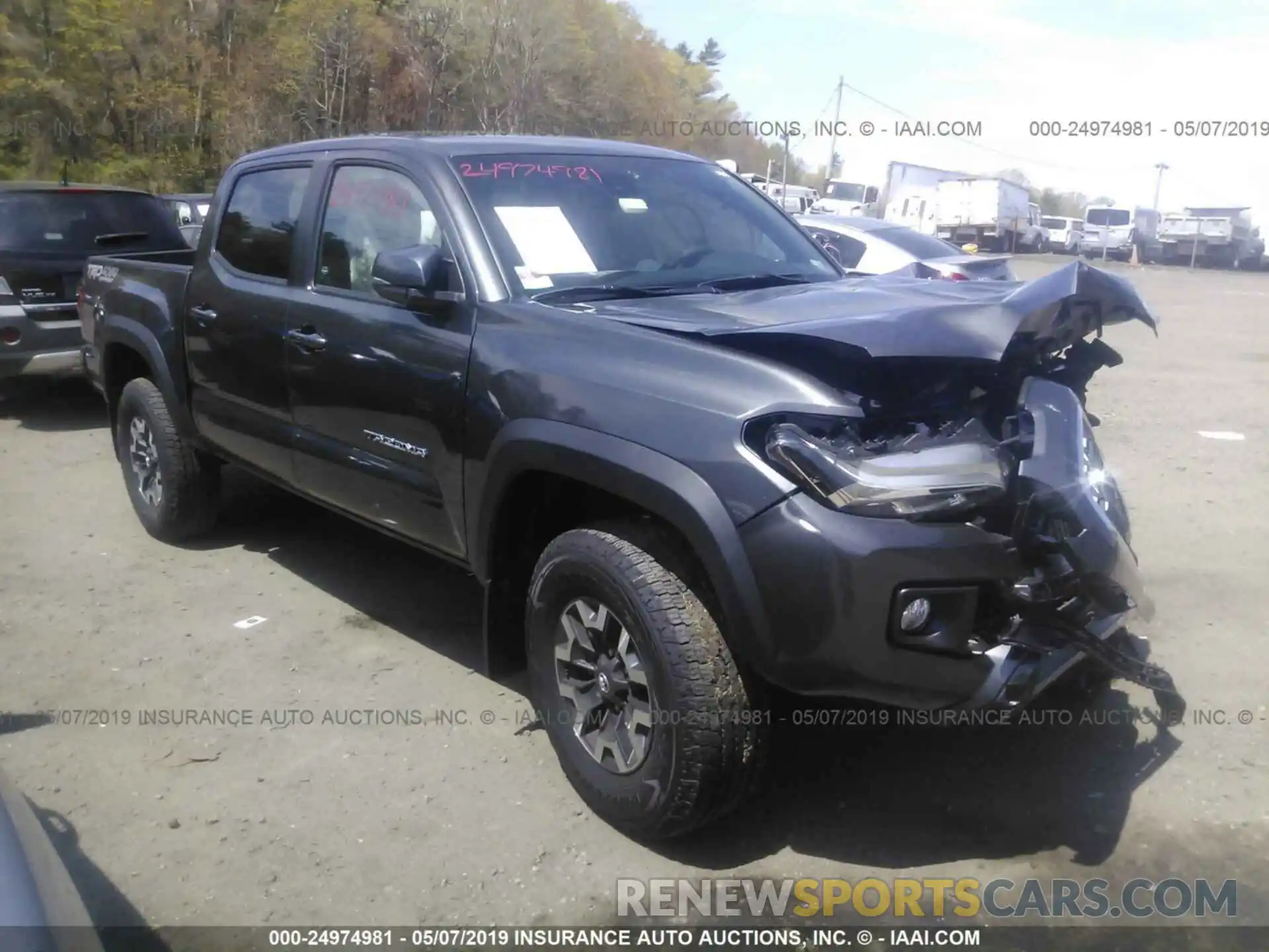 1 Photograph of a damaged car 3TMCZ5AN5KM212936 TOYOTA TACOMA 2019