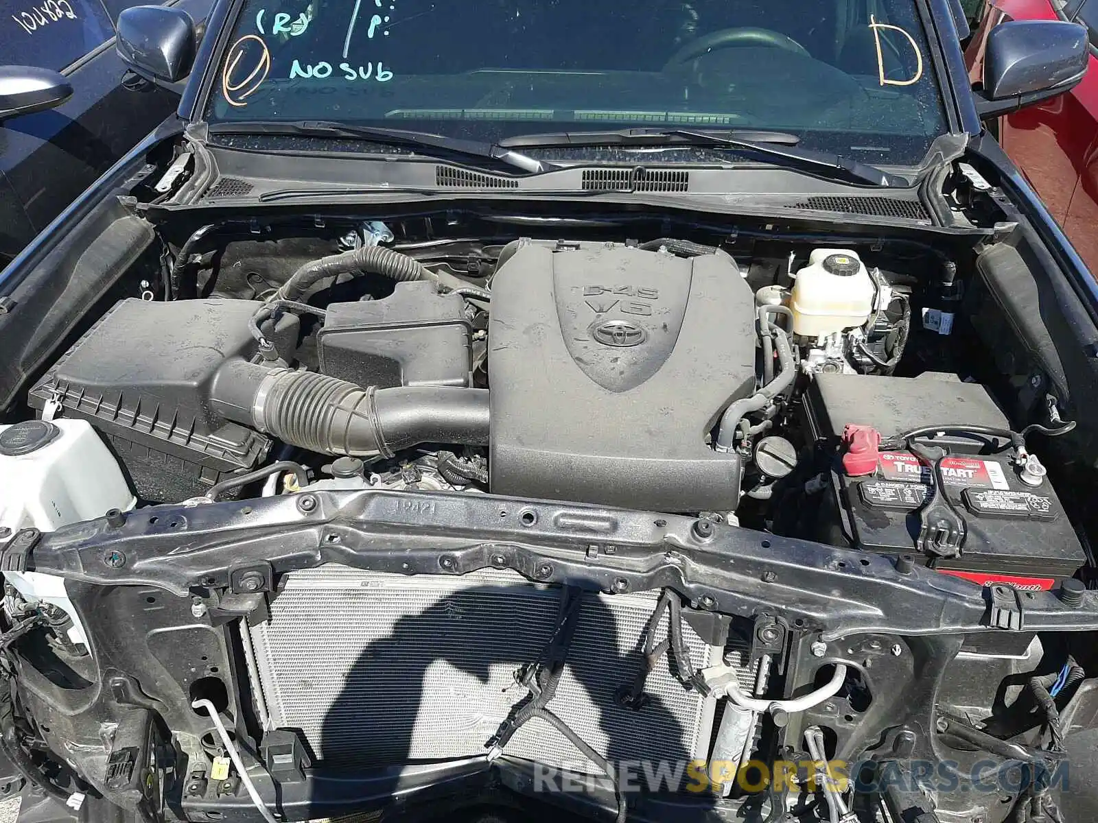 7 Photograph of a damaged car 3TMCZ5AN5KM213777 TOYOTA TACOMA 2019