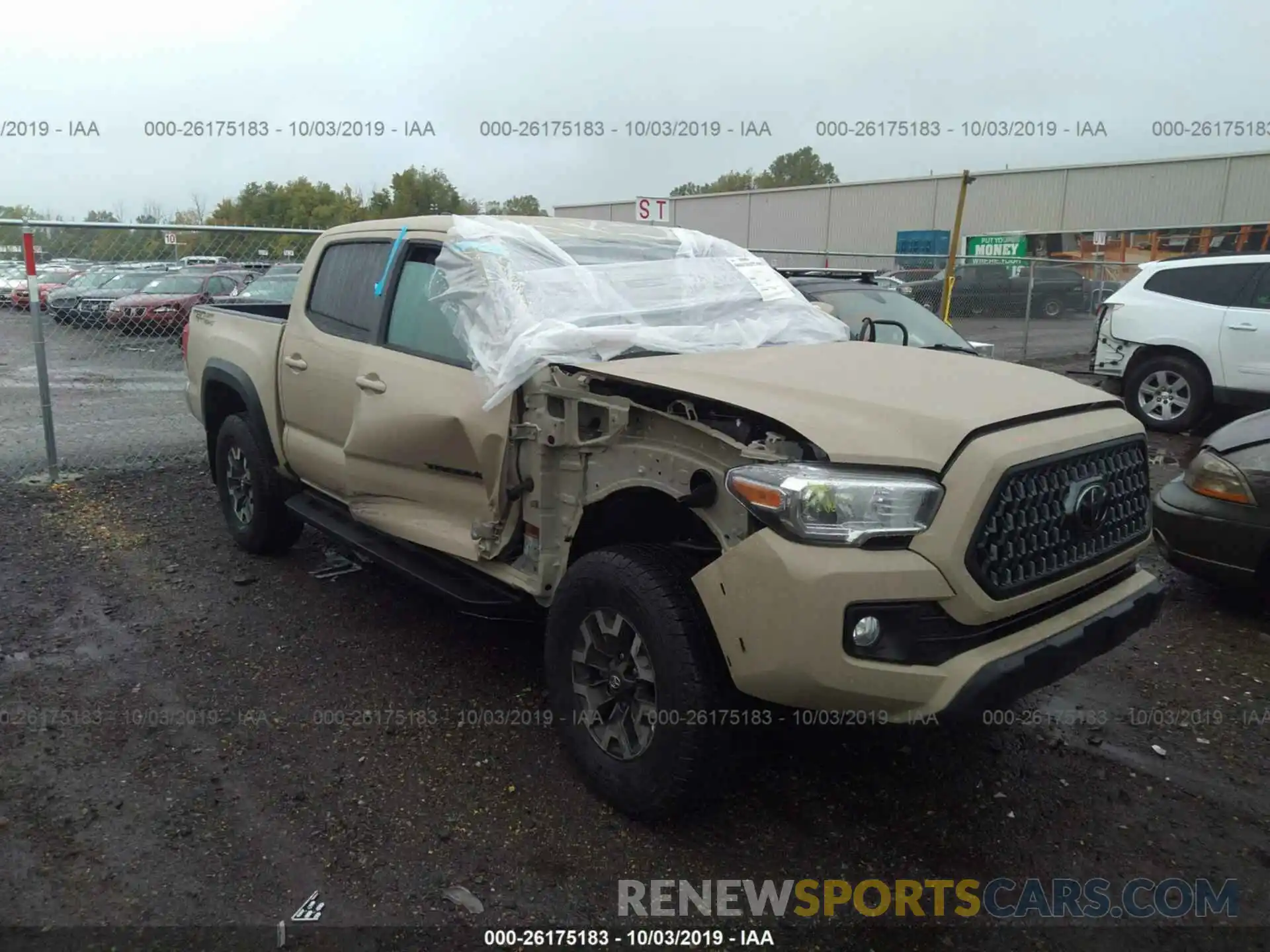 1 Photograph of a damaged car 3TMCZ5AN5KM217070 TOYOTA TACOMA 2019