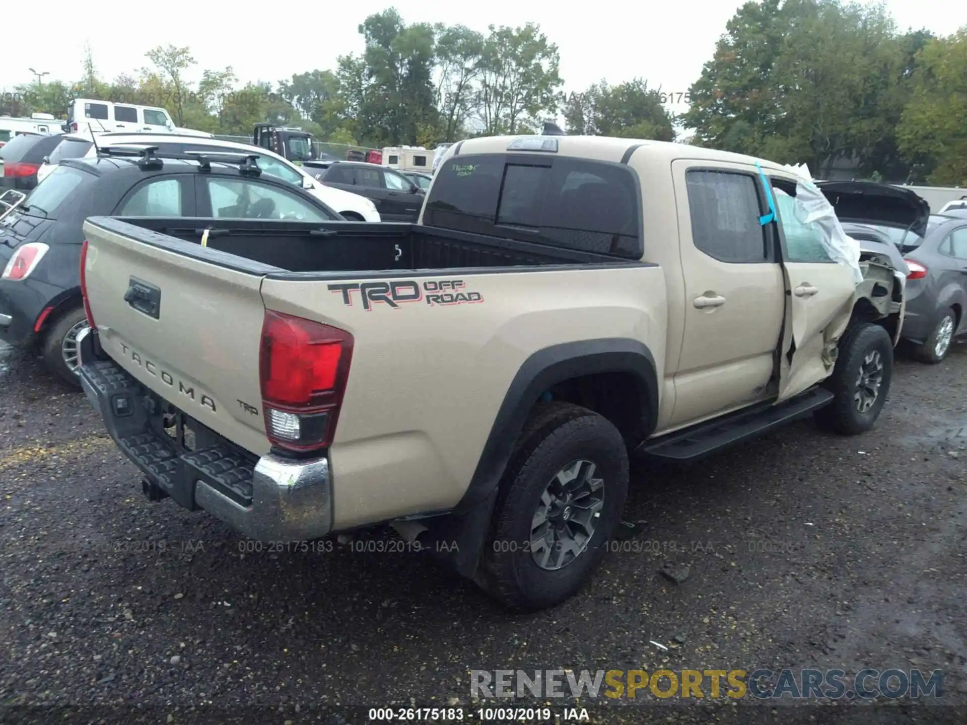 4 Фотография поврежденного автомобиля 3TMCZ5AN5KM217070 TOYOTA TACOMA 2019