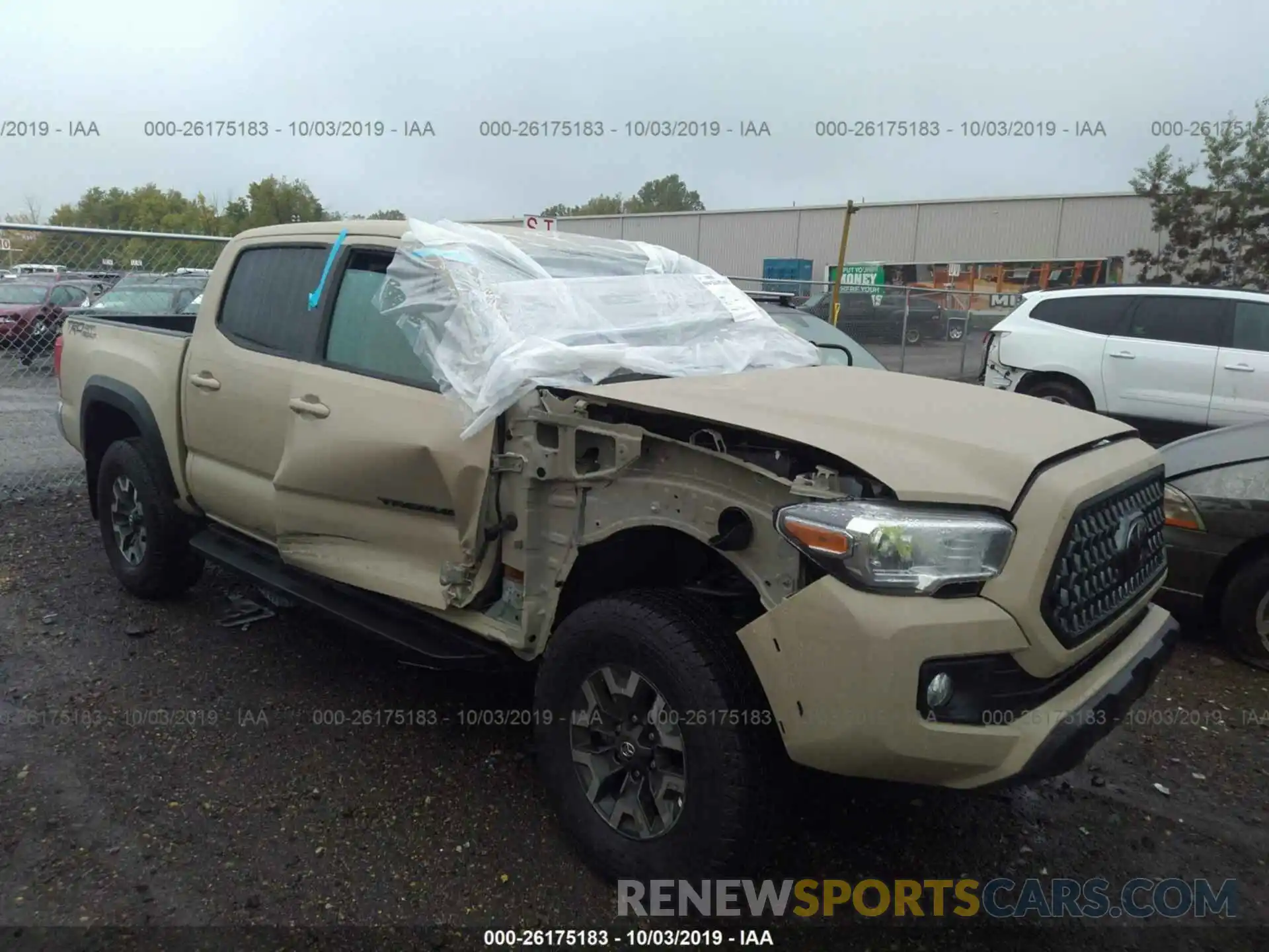 6 Фотография поврежденного автомобиля 3TMCZ5AN5KM217070 TOYOTA TACOMA 2019