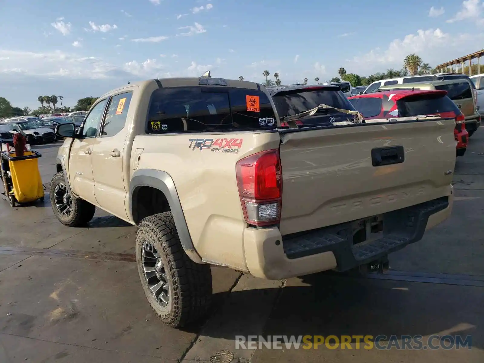 3 Photograph of a damaged car 3TMCZ5AN5KM217893 TOYOTA TACOMA 2019