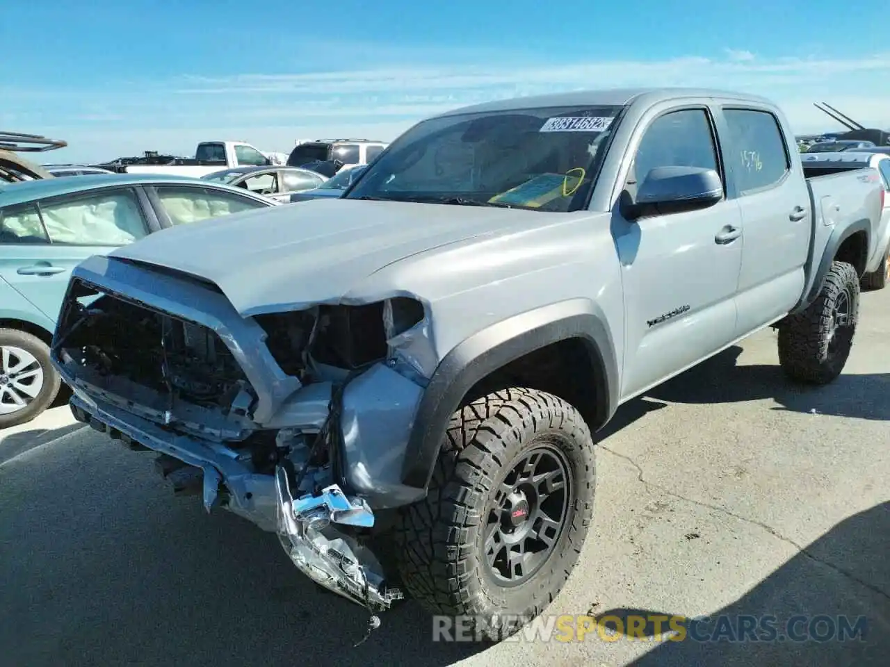 2 Photograph of a damaged car 3TMCZ5AN5KM221541 TOYOTA TACOMA 2019