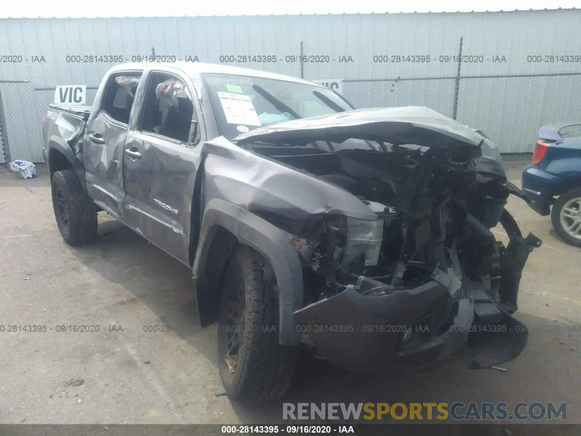 1 Photograph of a damaged car 3TMCZ5AN5KM222785 TOYOTA TACOMA 2019