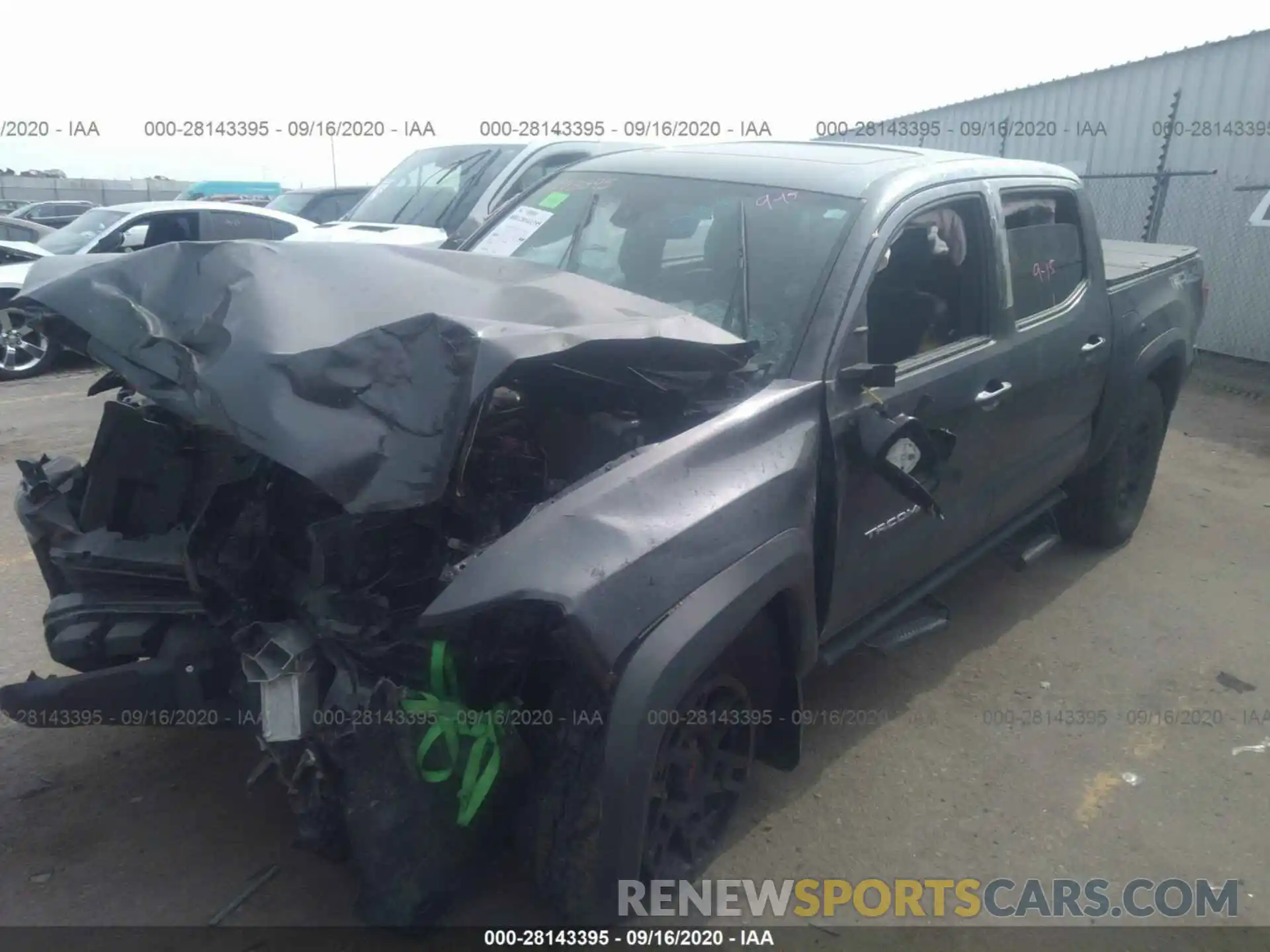 2 Photograph of a damaged car 3TMCZ5AN5KM222785 TOYOTA TACOMA 2019