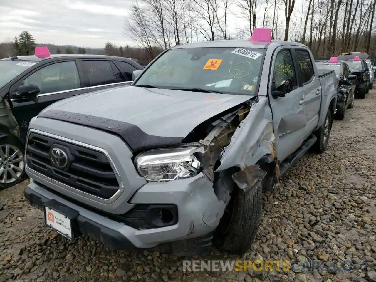 2 Photograph of a damaged car 3TMCZ5AN5KM226318 TOYOTA TACOMA 2019