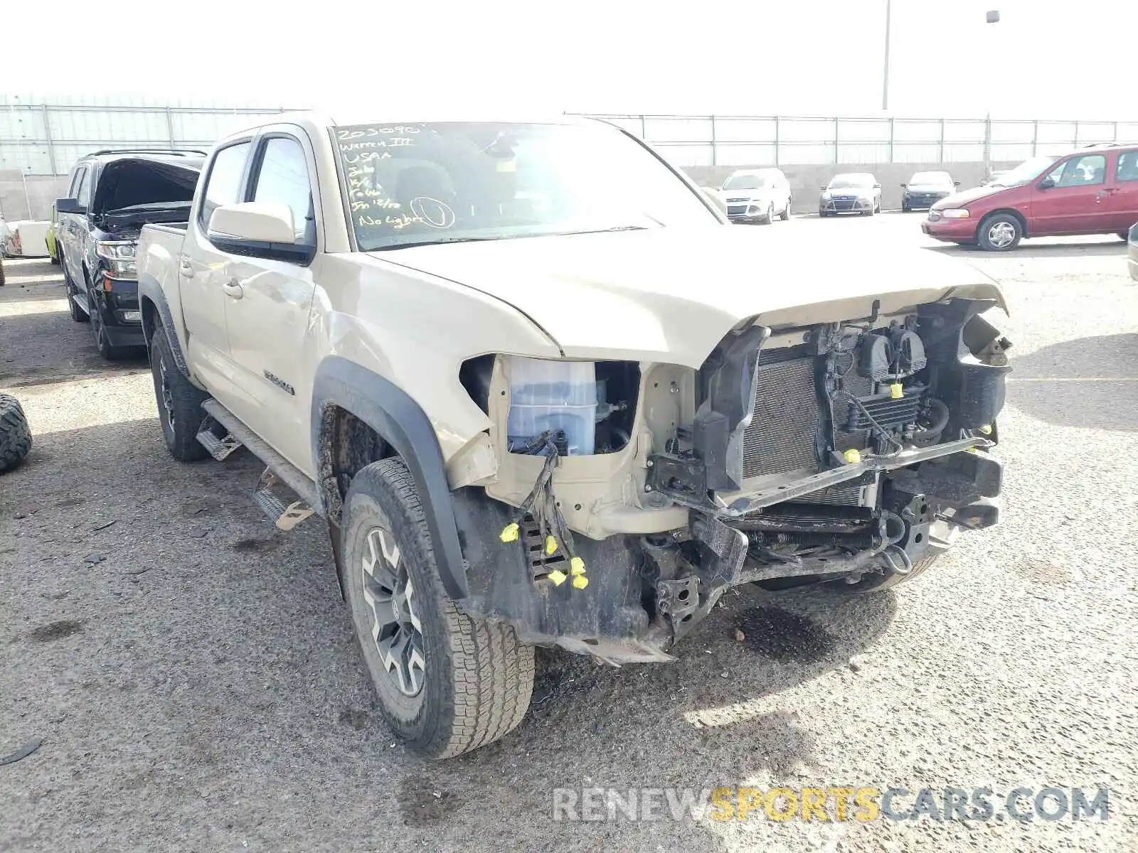 1 Photograph of a damaged car 3TMCZ5AN5KM232815 TOYOTA TACOMA 2019