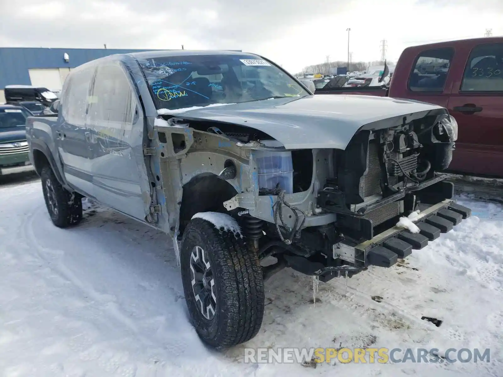 1 Photograph of a damaged car 3TMCZ5AN5KM242826 TOYOTA TACOMA 2019