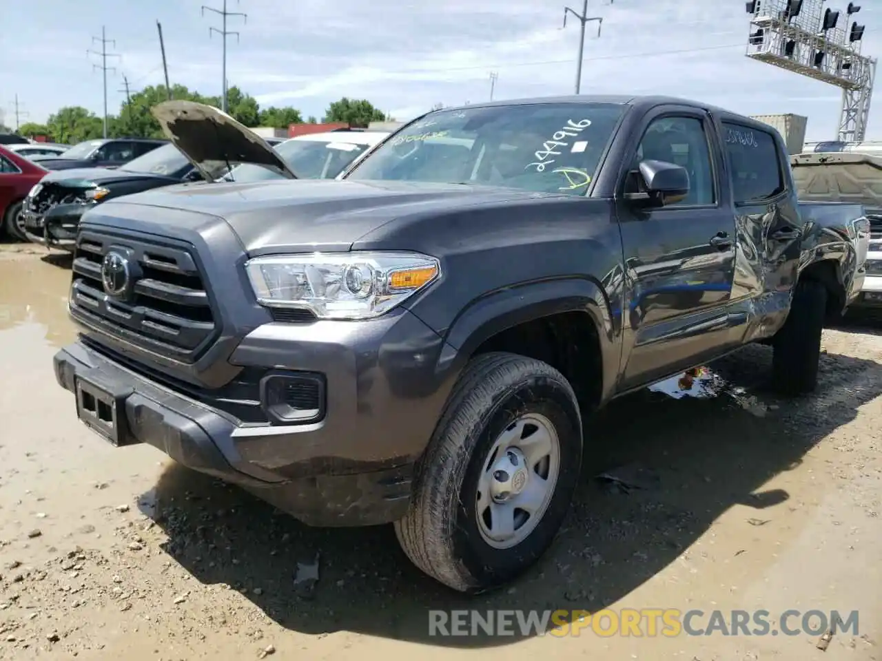 2 Photograph of a damaged car 3TMCZ5AN5KM244916 TOYOTA TACOMA 2019