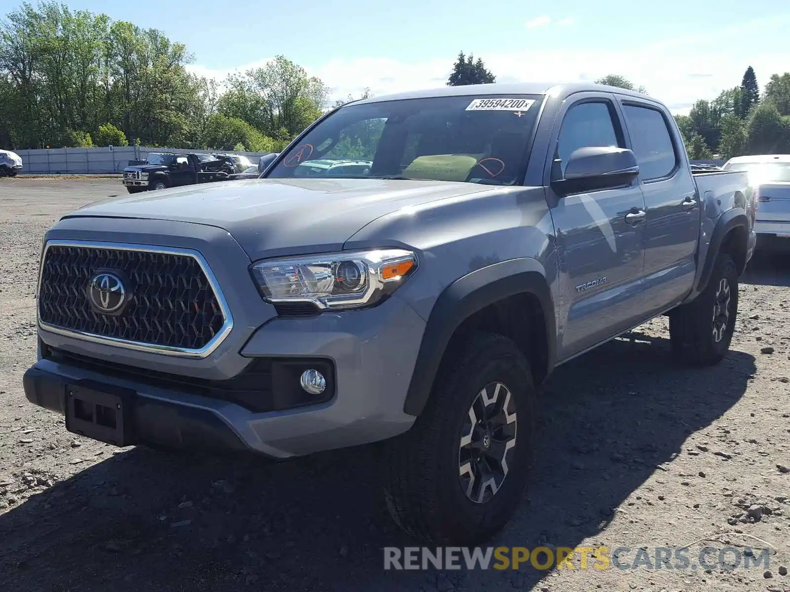 2 Photograph of a damaged car 3TMCZ5AN5KM245869 TOYOTA TACOMA 2019