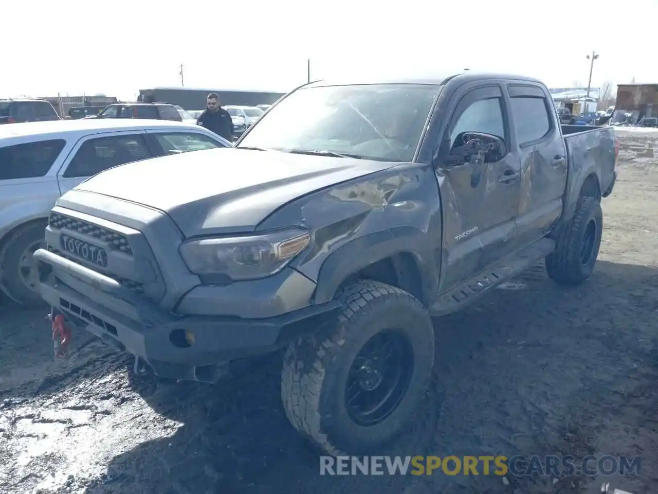 2 Photograph of a damaged car 3TMCZ5AN5KM246603 TOYOTA TACOMA 2019