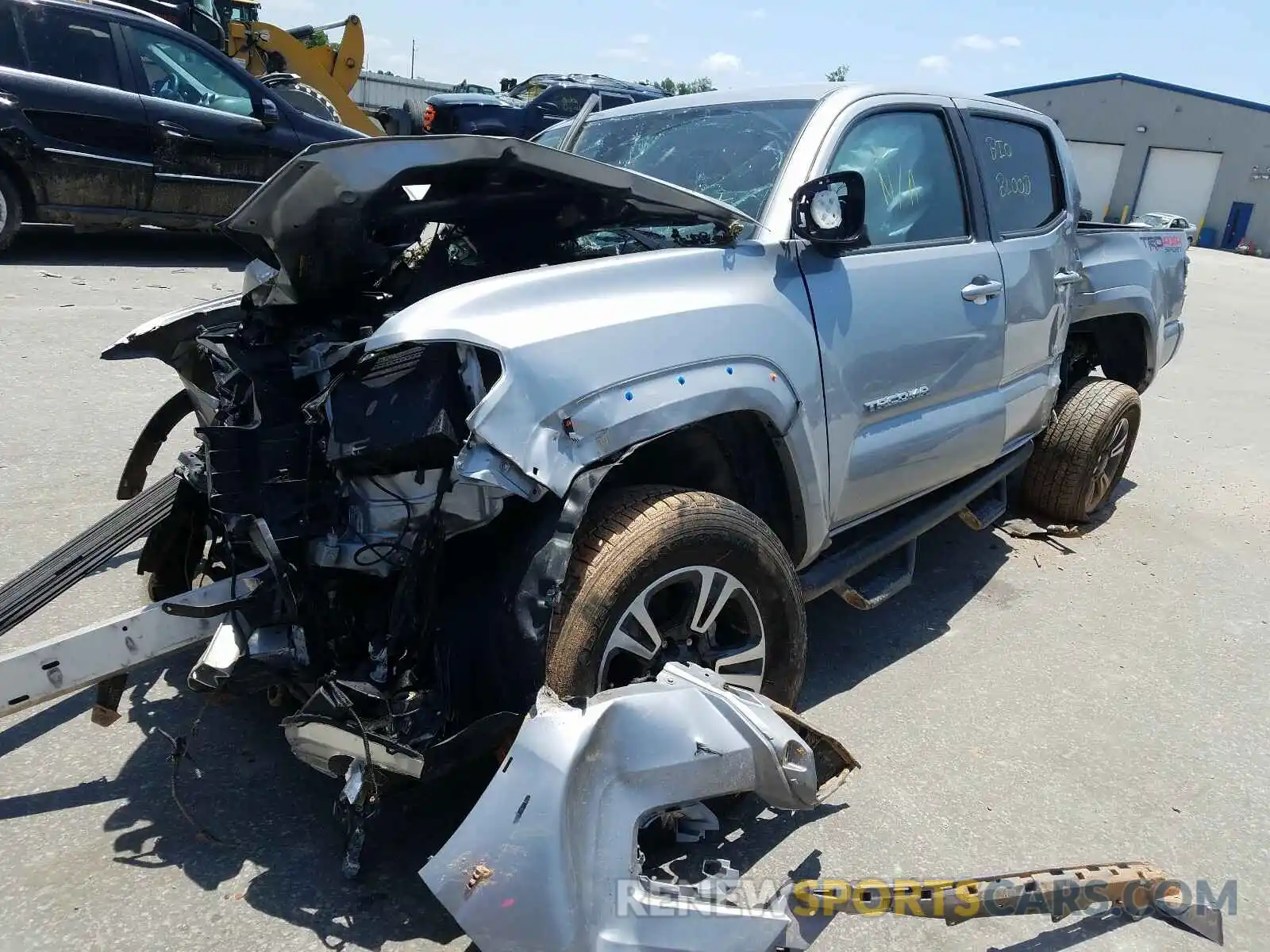 2 Photograph of a damaged car 3TMCZ5AN5KM249792 TOYOTA TACOMA 2019