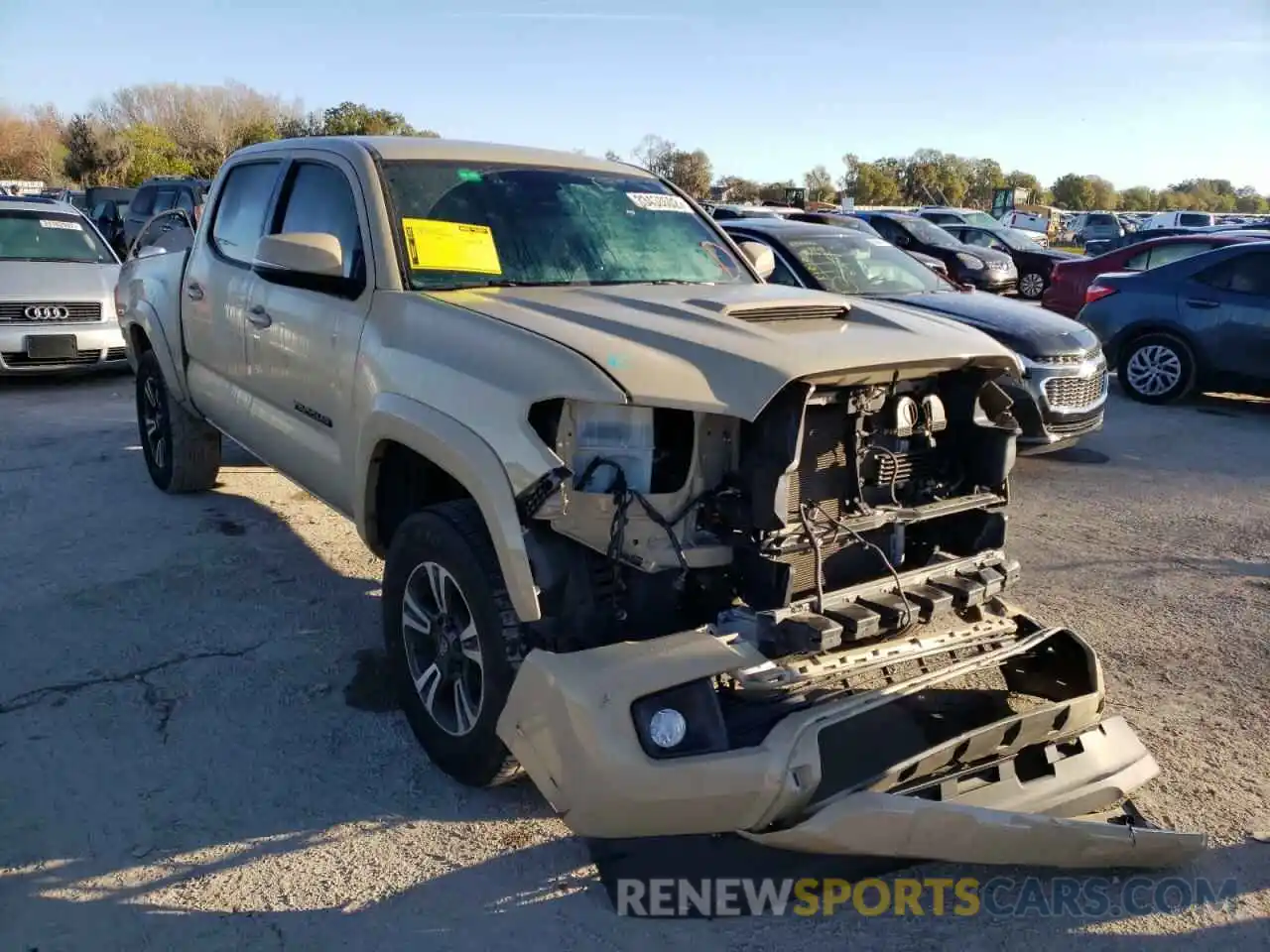 1 Photograph of a damaged car 3TMCZ5AN5KM251249 TOYOTA TACOMA 2019