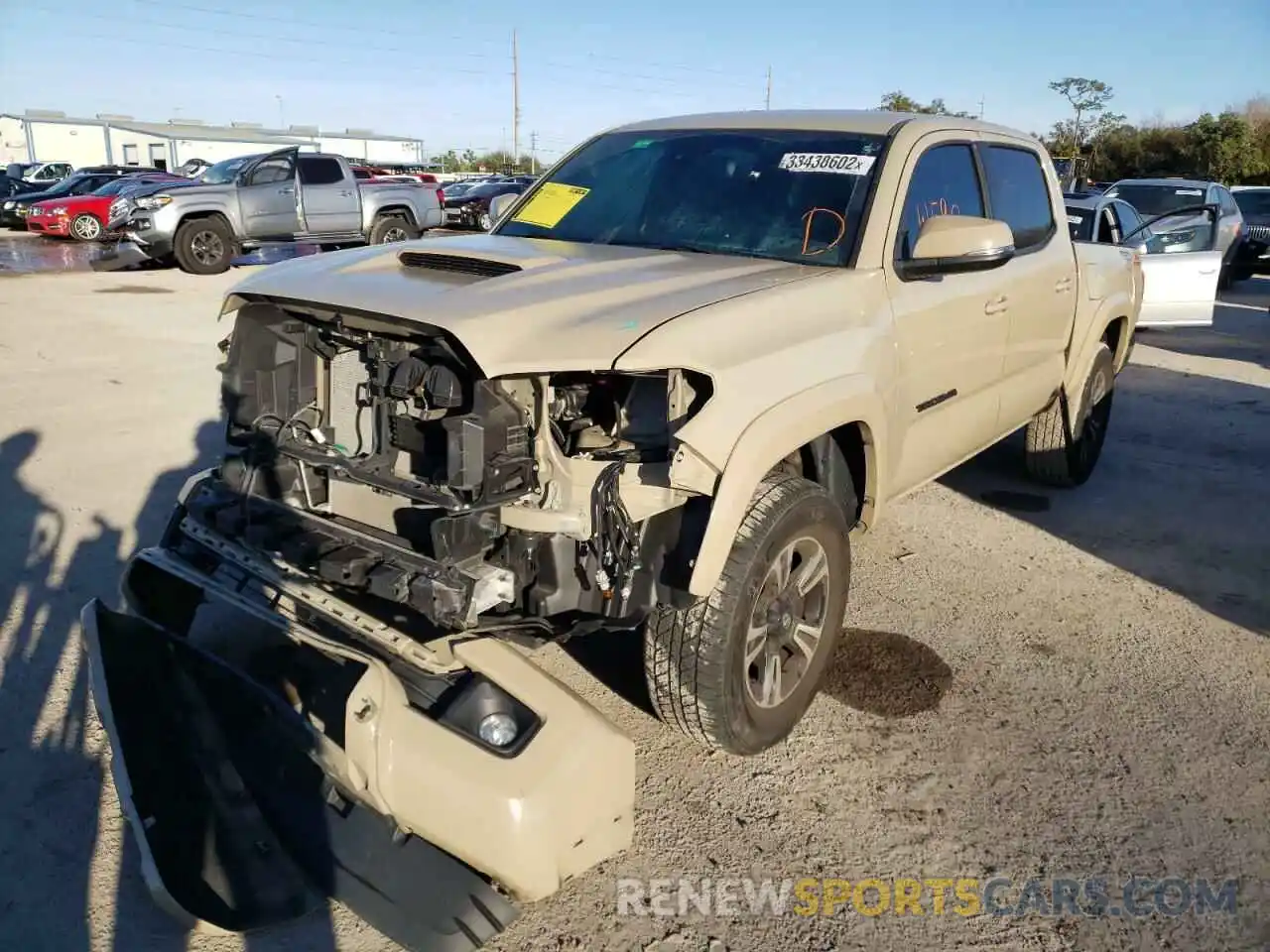 2 Photograph of a damaged car 3TMCZ5AN5KM251249 TOYOTA TACOMA 2019