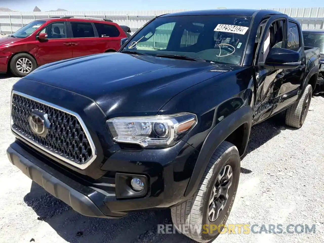 2 Photograph of a damaged car 3TMCZ5AN5KM256113 TOYOTA TACOMA 2019