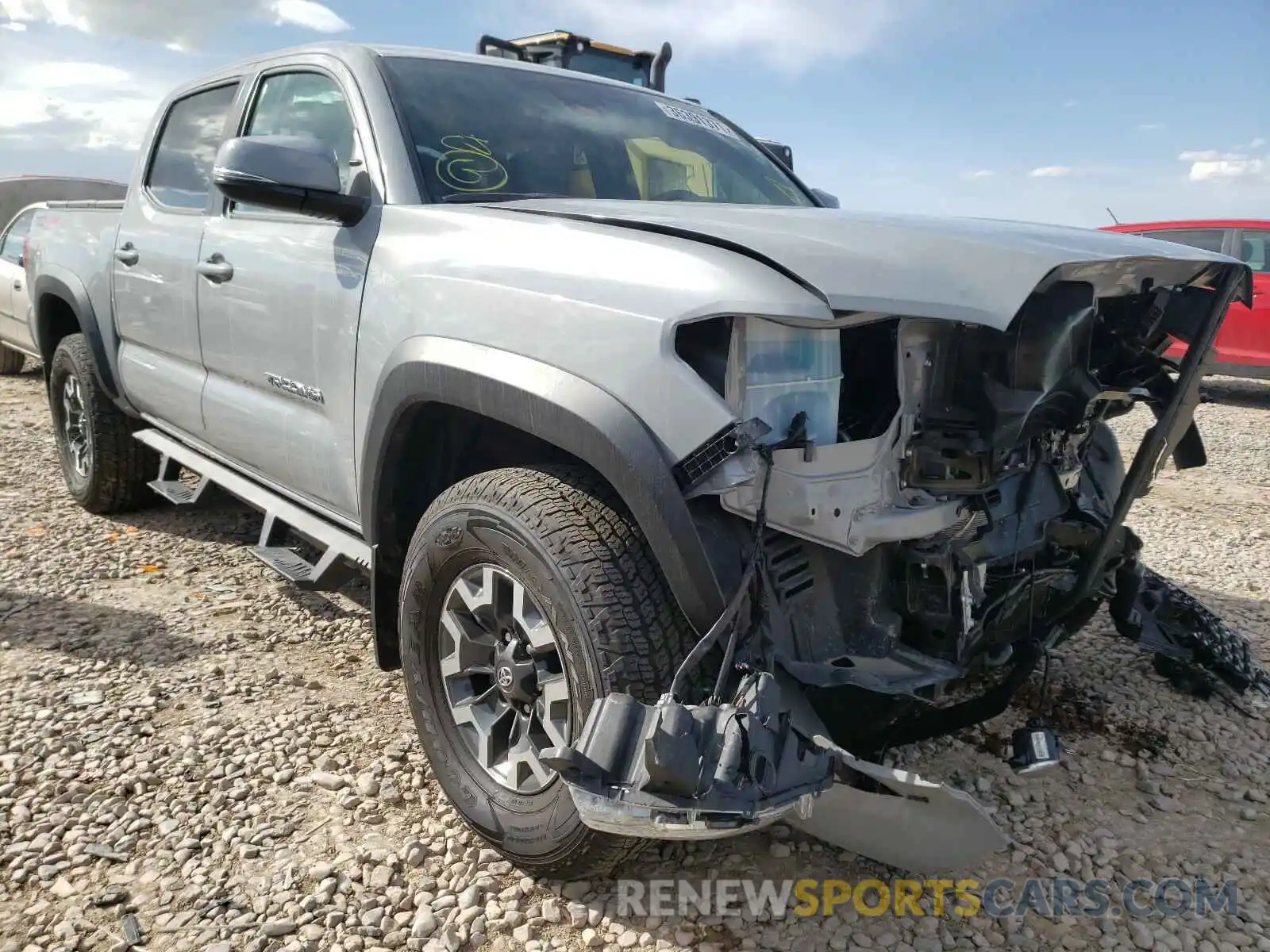 1 Photograph of a damaged car 3TMCZ5AN5KM258752 TOYOTA TACOMA 2019