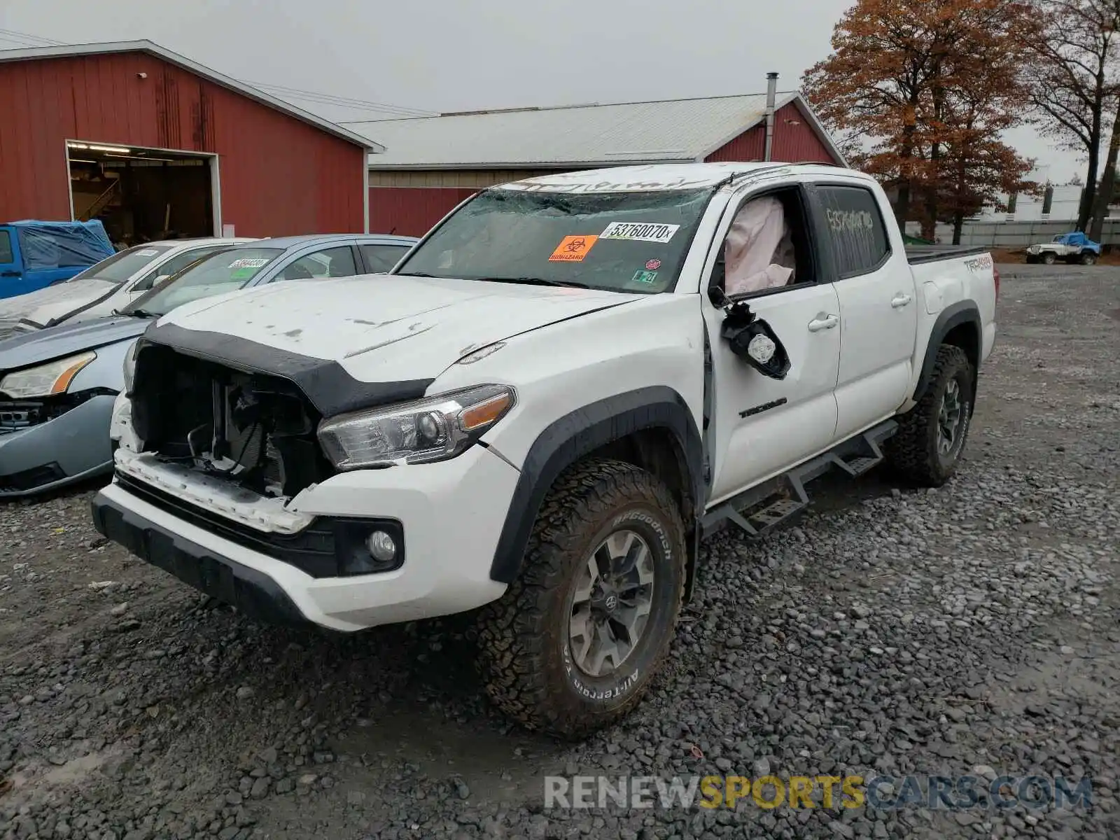 2 Photograph of a damaged car 3TMCZ5AN5KM262851 TOYOTA TACOMA 2019