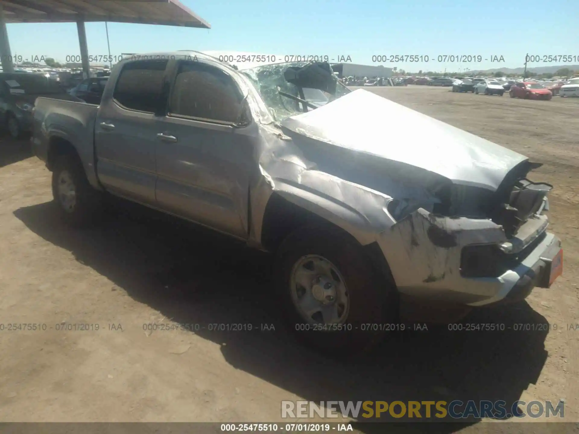 1 Photograph of a damaged car 3TMCZ5AN5KM264051 TOYOTA TACOMA 2019