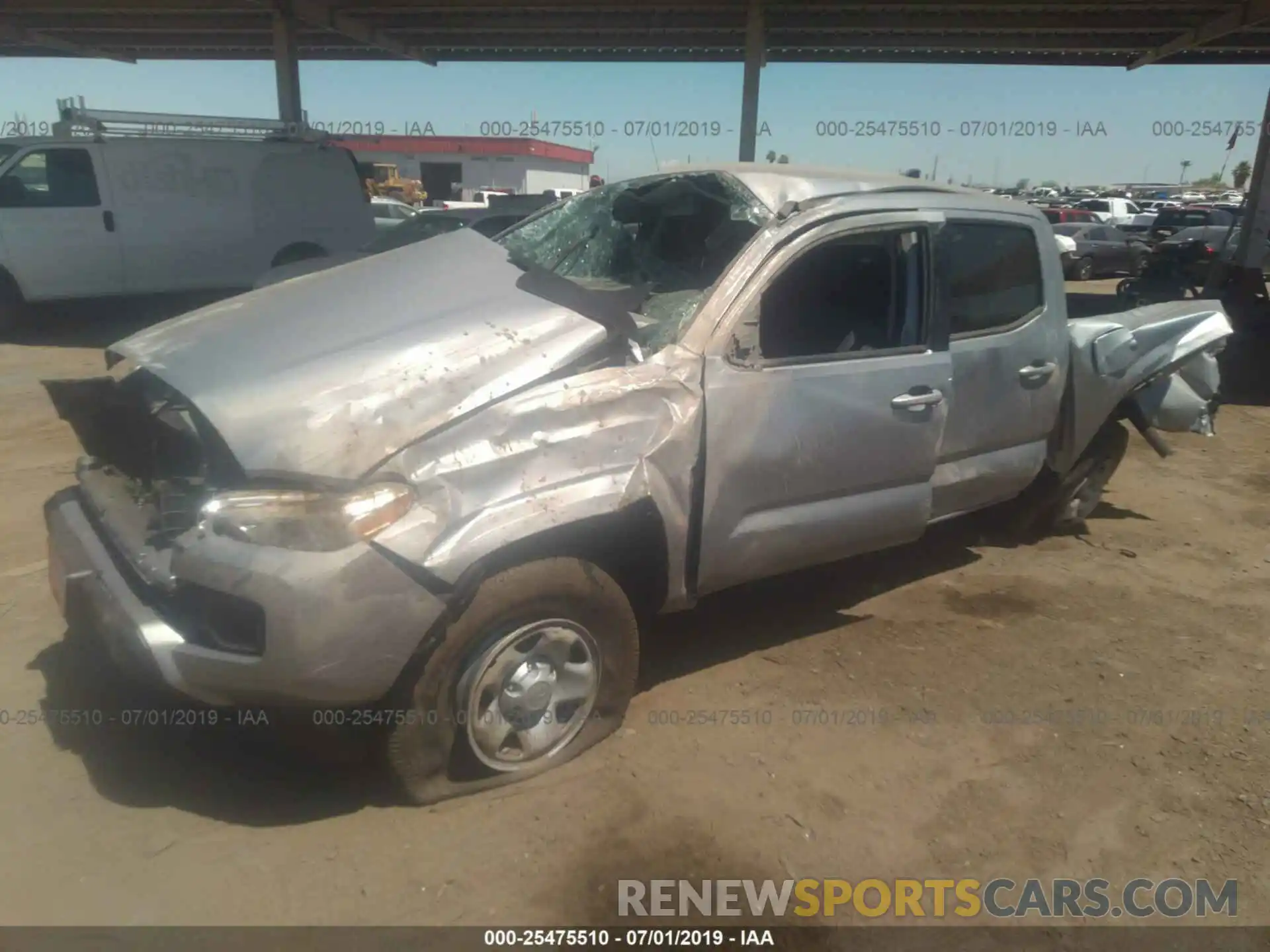 2 Photograph of a damaged car 3TMCZ5AN5KM264051 TOYOTA TACOMA 2019