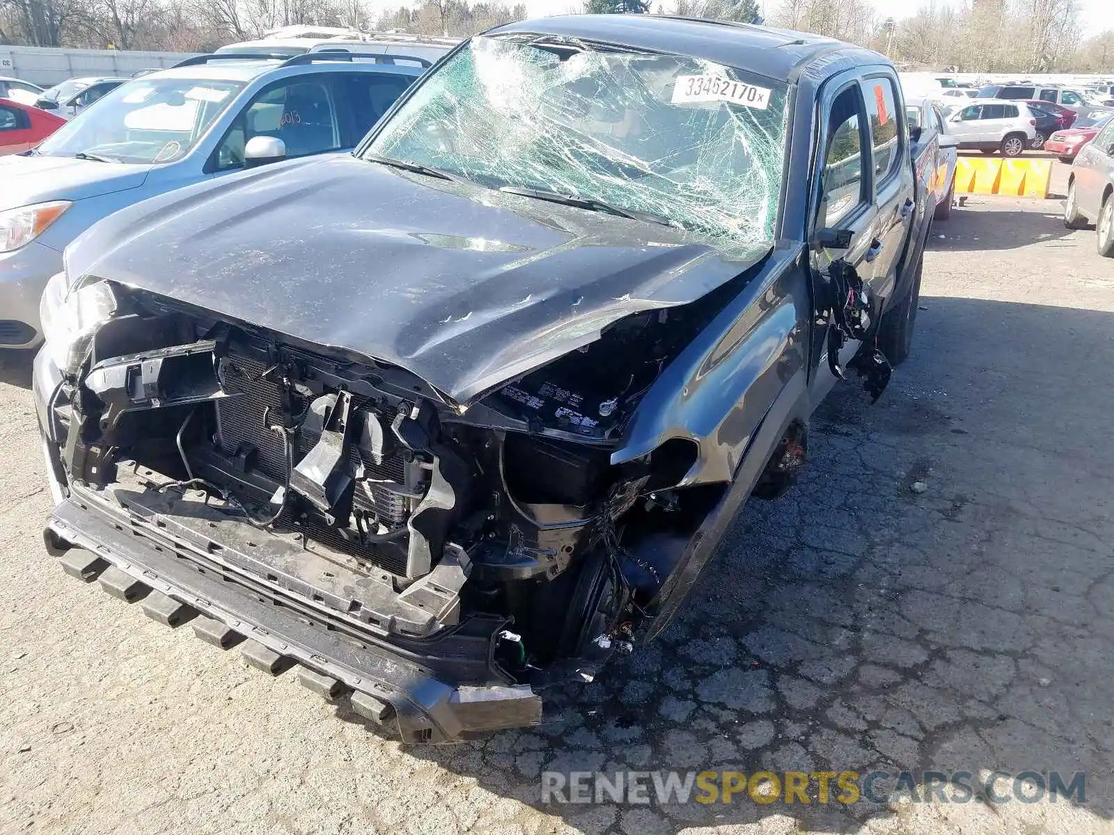 2 Photograph of a damaged car 3TMCZ5AN5KM267189 TOYOTA TACOMA 2019