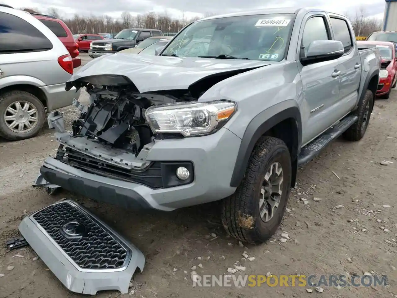 2 Photograph of a damaged car 3TMCZ5AN5KM269573 TOYOTA TACOMA 2019