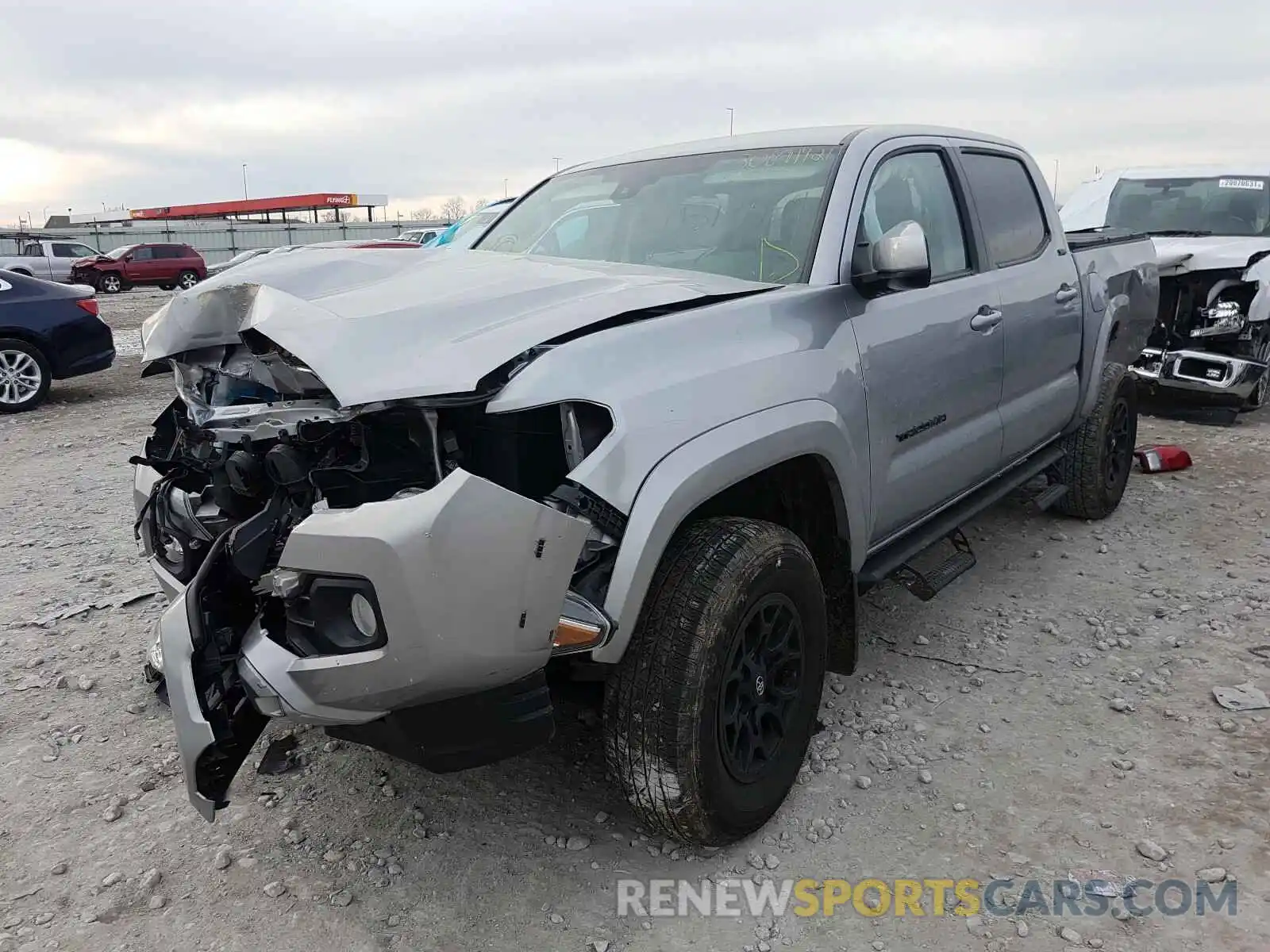 2 Photograph of a damaged car 3TMCZ5AN5KM277298 TOYOTA TACOMA 2019