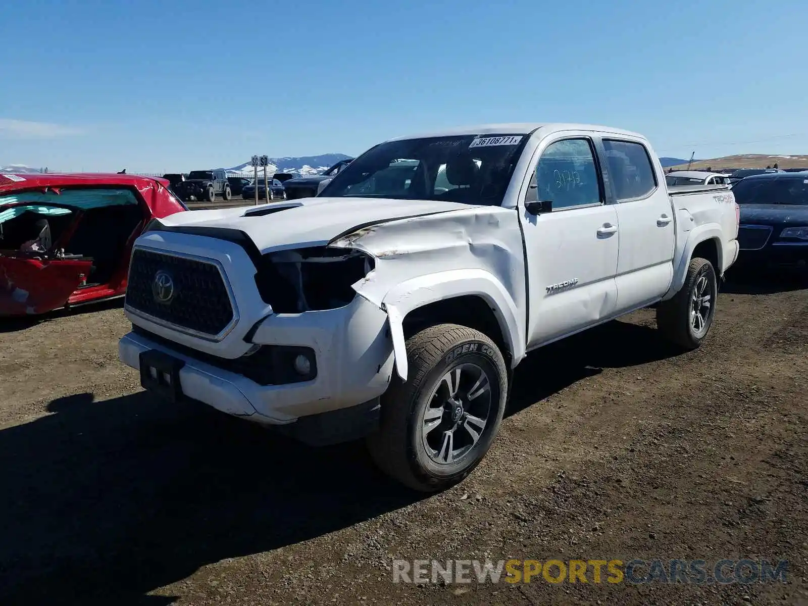 2 Photograph of a damaged car 3TMCZ5AN5KM282341 TOYOTA TACOMA 2019