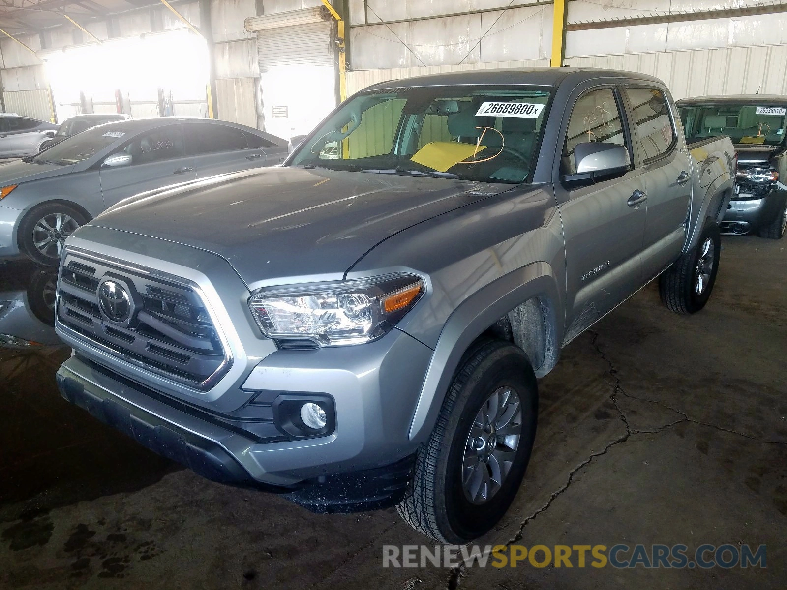 2 Photograph of a damaged car 3TMCZ5AN5KM283716 TOYOTA TACOMA 2019