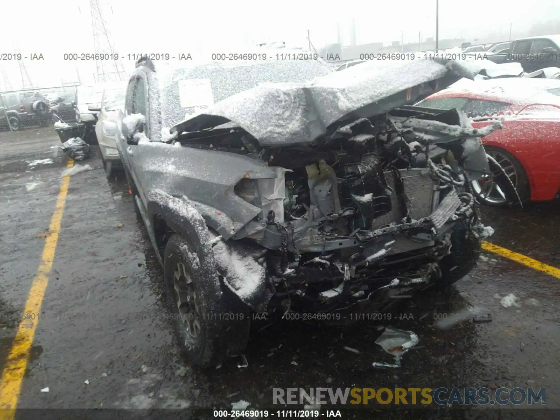 6 Photograph of a damaged car 3TMCZ5AN5KM283991 TOYOTA TACOMA 2019