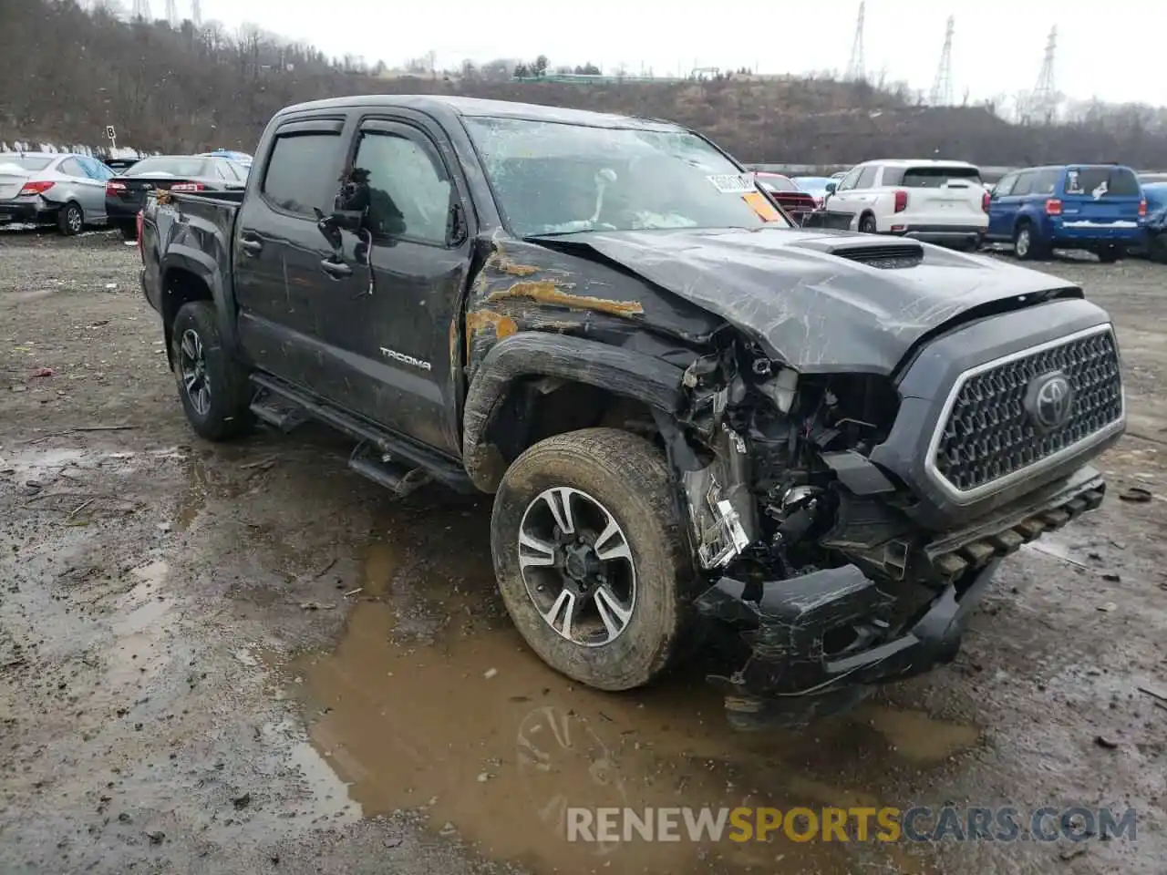 1 Photograph of a damaged car 3TMCZ5AN5KM286471 TOYOTA TACOMA 2019