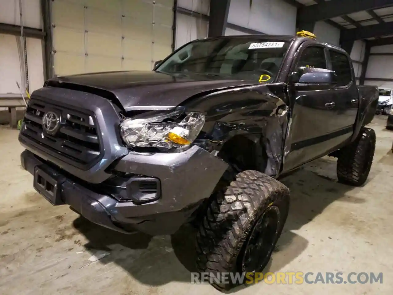 2 Photograph of a damaged car 3TMCZ5AN6KM196794 TOYOTA TACOMA 2019