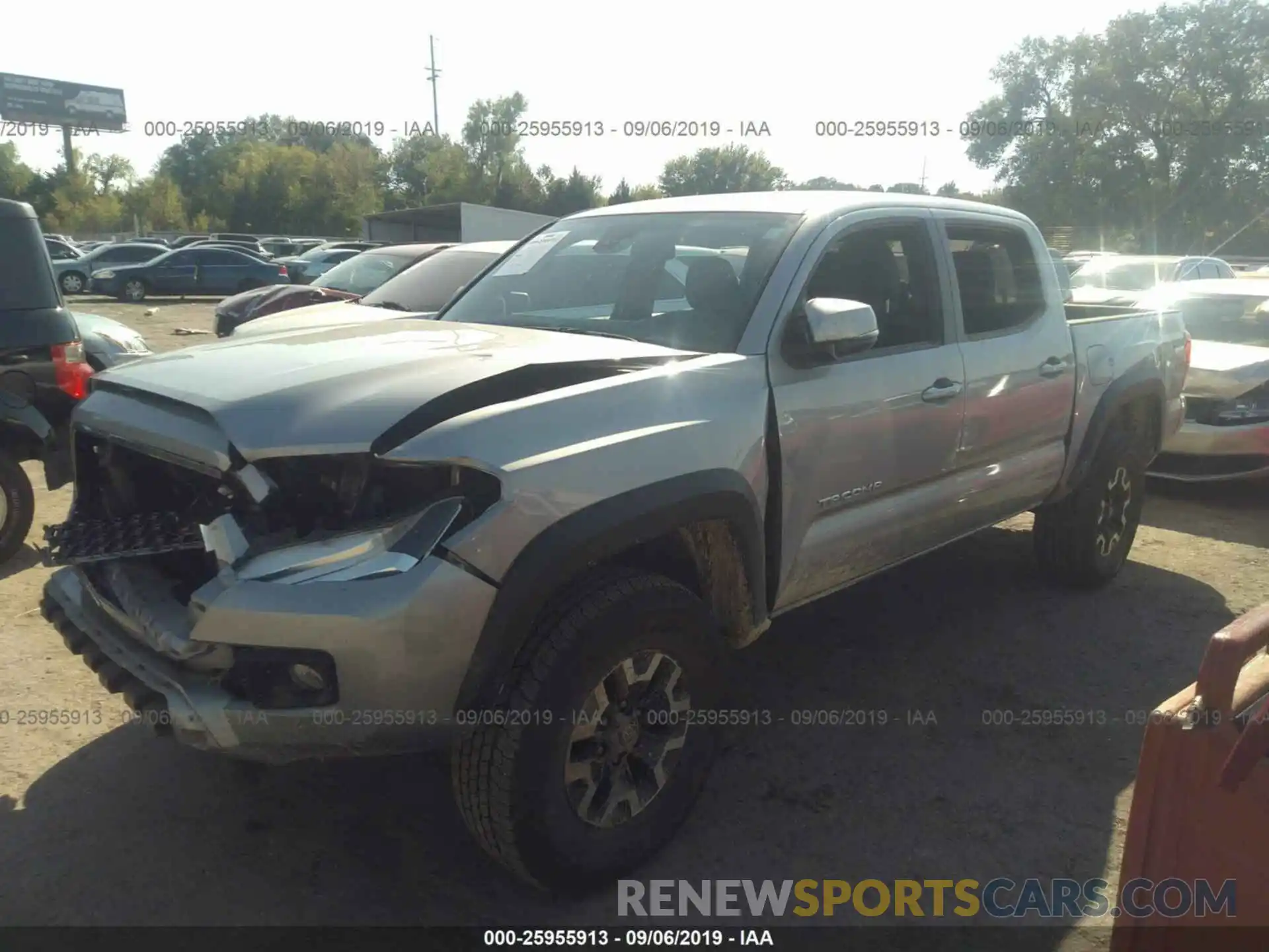 2 Photograph of a damaged car 3TMCZ5AN6KM198612 TOYOTA TACOMA 2019