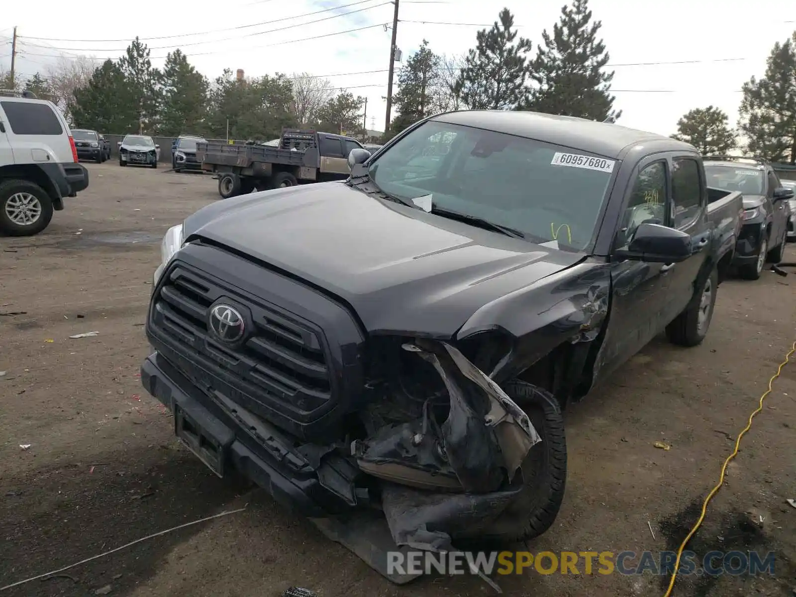 2 Photograph of a damaged car 3TMCZ5AN6KM199582 TOYOTA TACOMA 2019