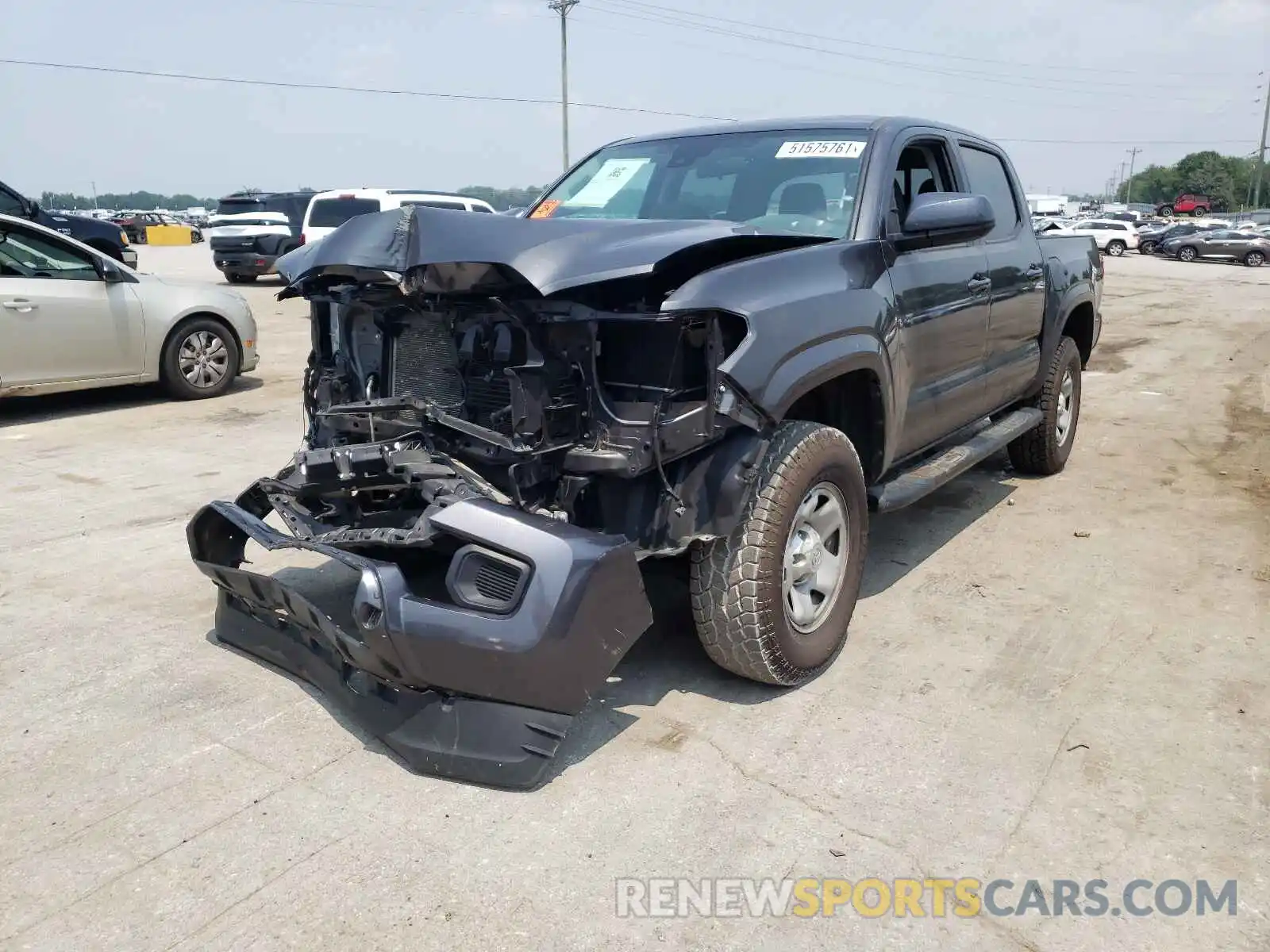 2 Photograph of a damaged car 3TMCZ5AN6KM202271 TOYOTA TACOMA 2019