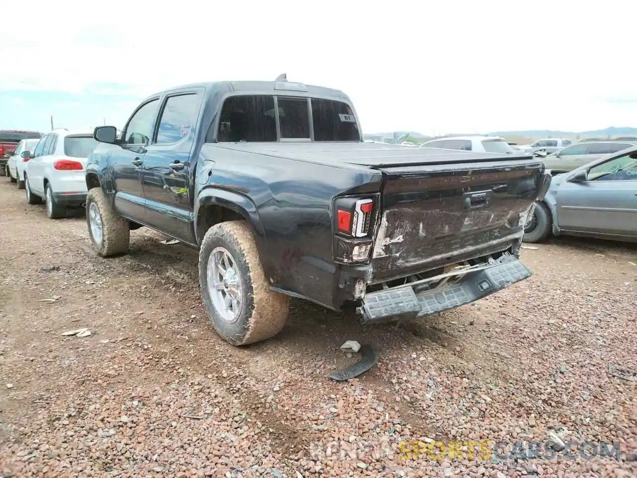 3 Photograph of a damaged car 3TMCZ5AN6KM202416 TOYOTA TACOMA 2019