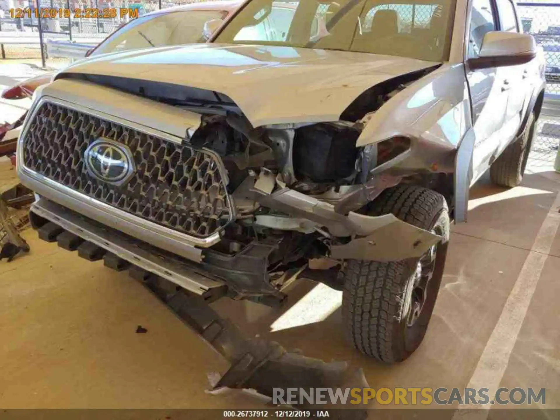 17 Photograph of a damaged car 3TMCZ5AN6KM207762 TOYOTA TACOMA 2019